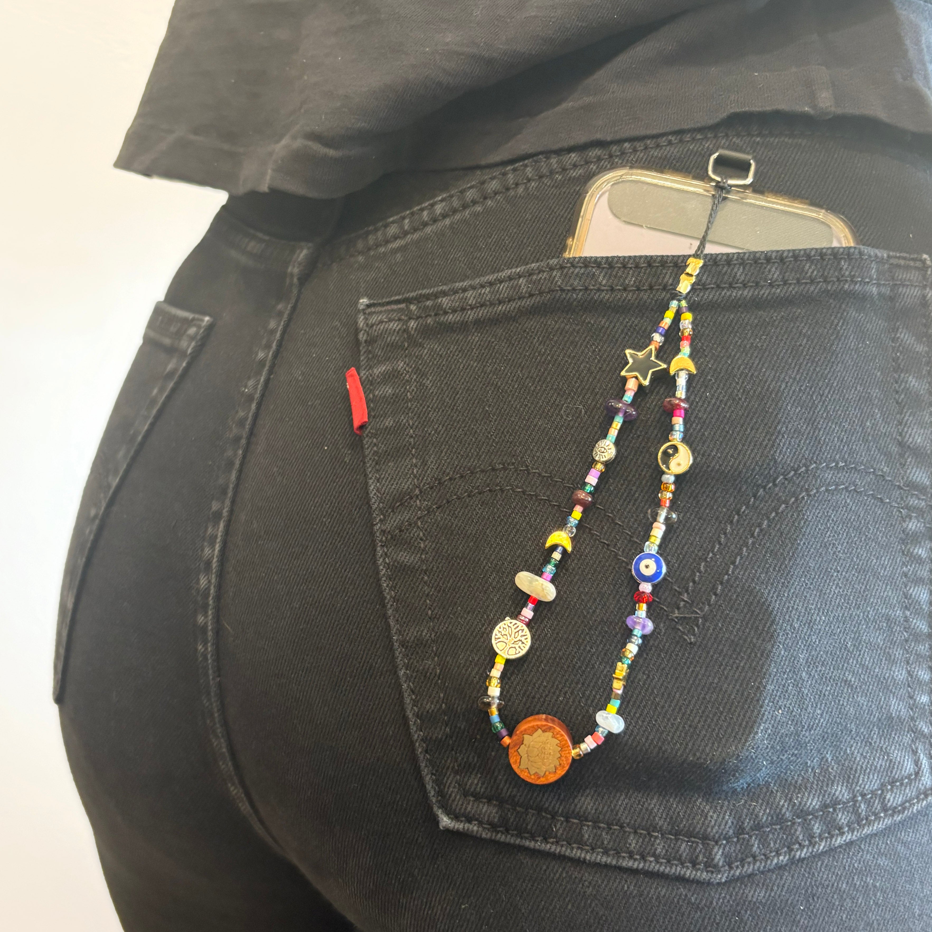 A Charmed Life Phone Wrist Strap - Mystic Charm