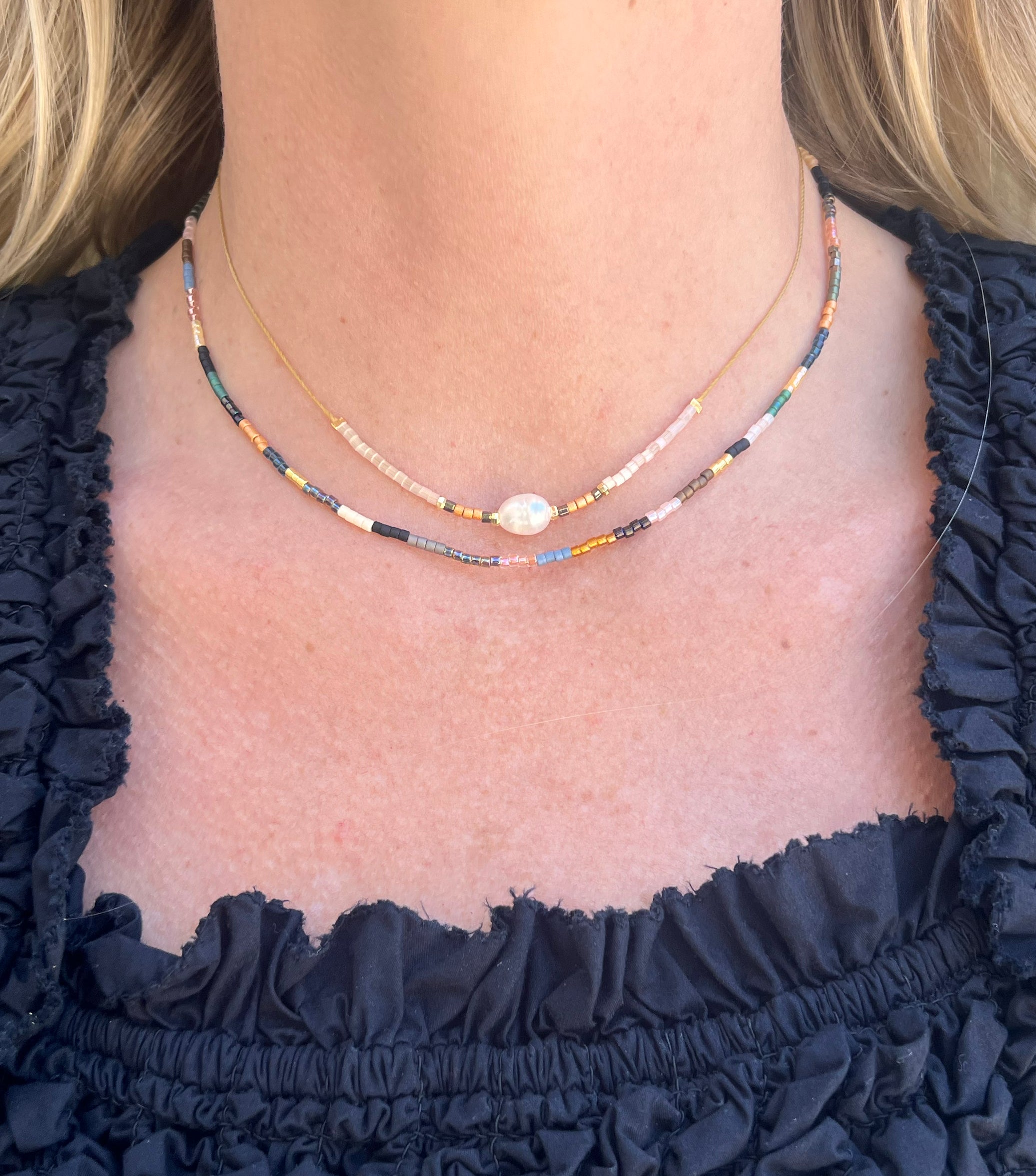 Pearl Necklace - Light Neutral