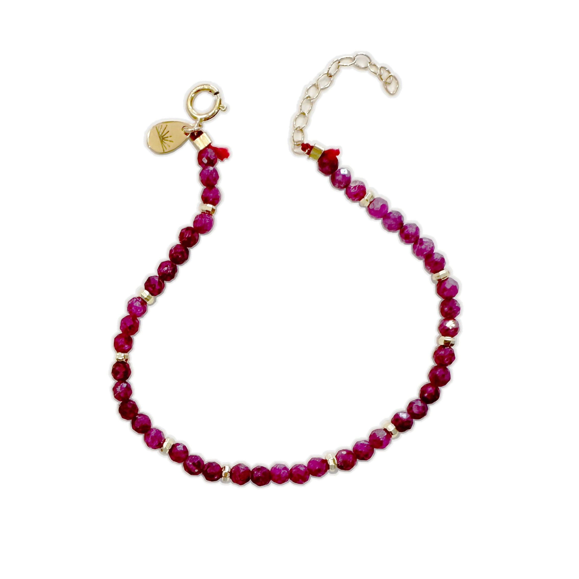 July Birthstone Bracelet - Ruby