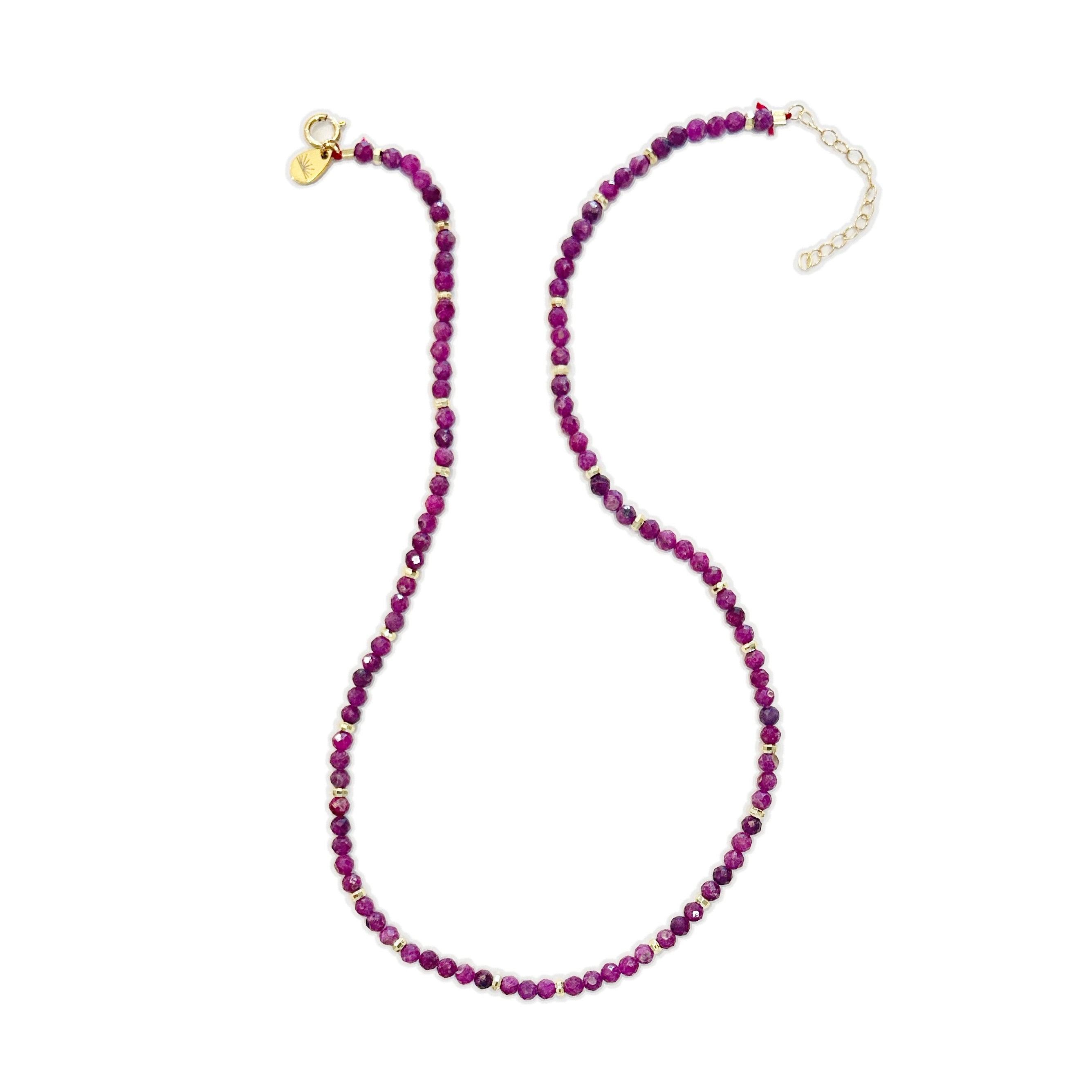 July Birthstone Necklace - Ruby