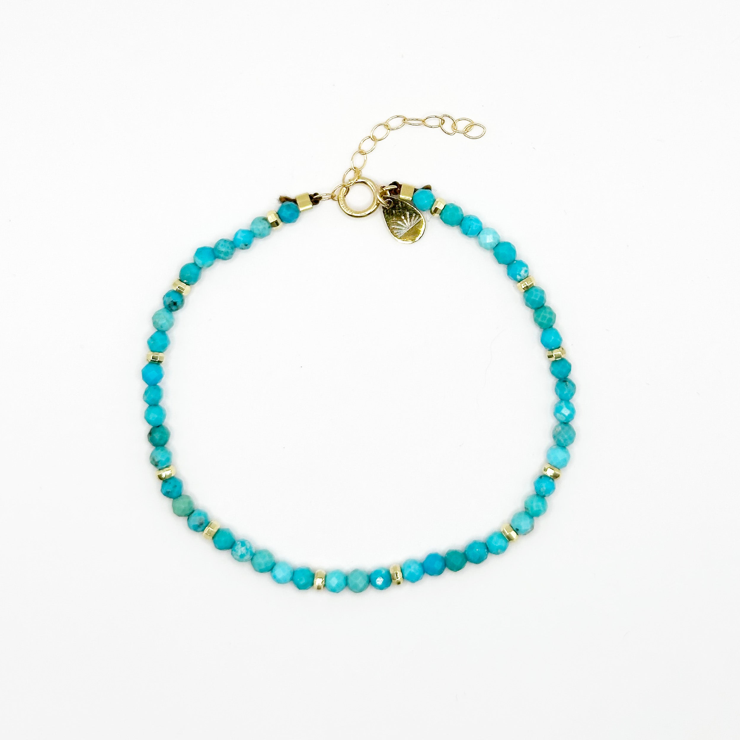 Turquoise Faceted Gemstone Bracelet