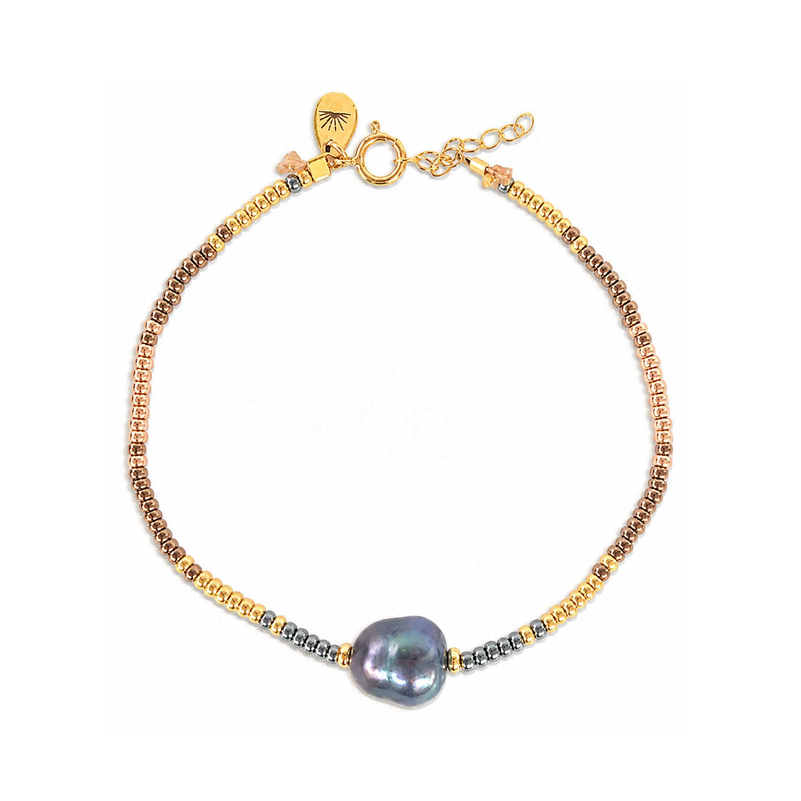 Wisdom & Grace Black Pearl Bracelet