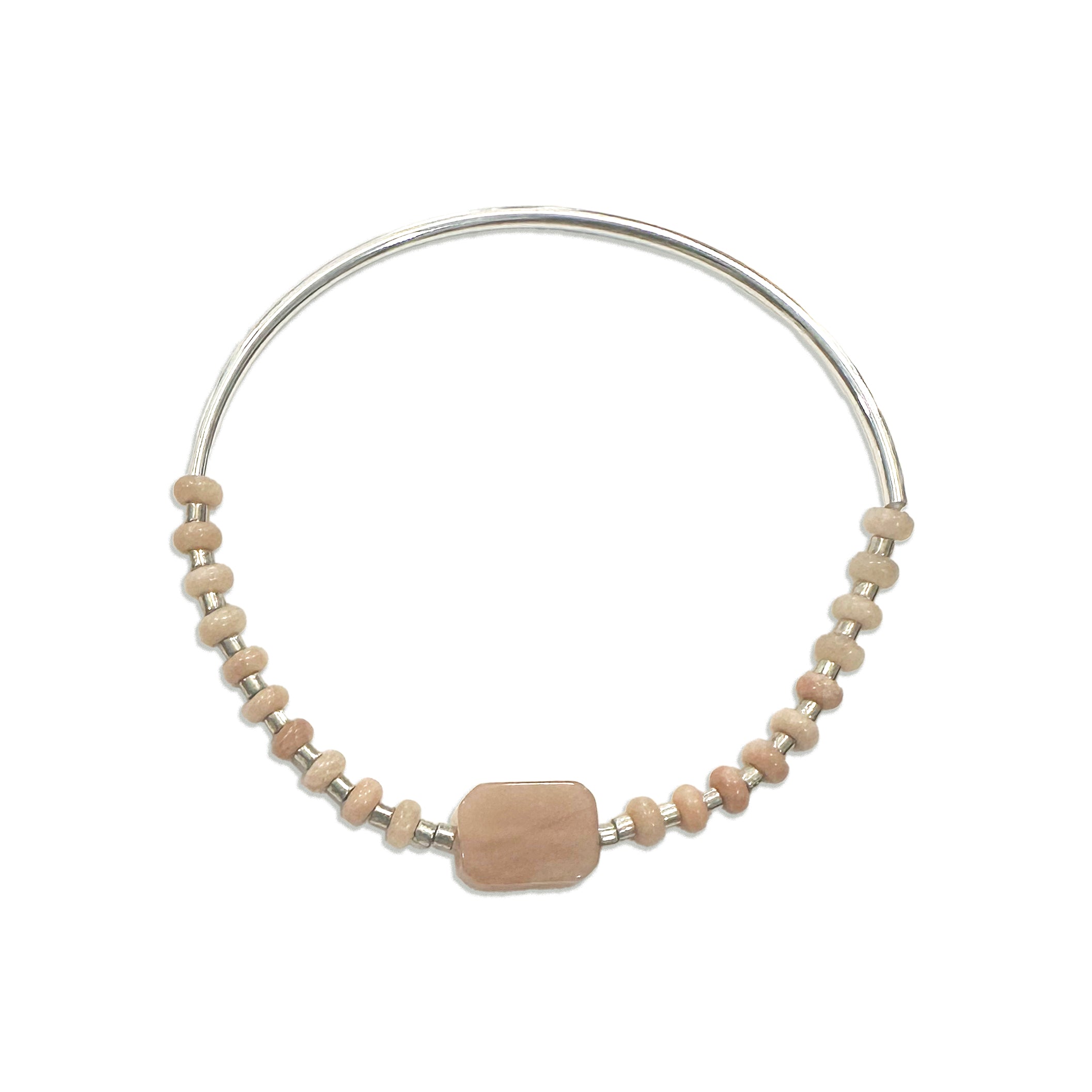 sunstone bracelet in silver