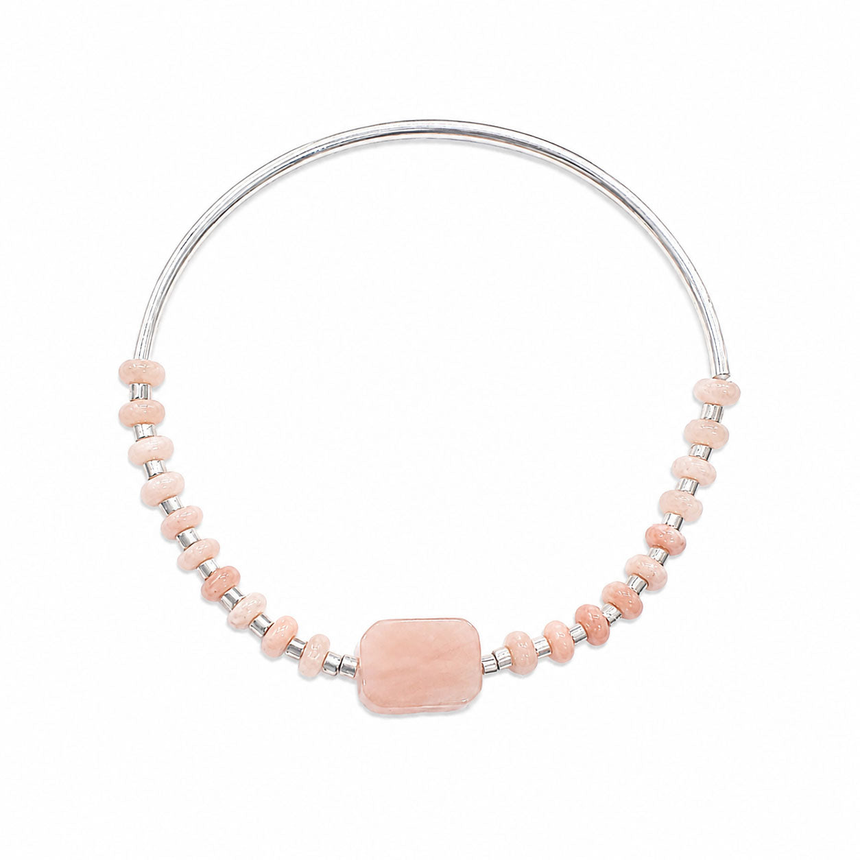 sunstone bracelet in silver