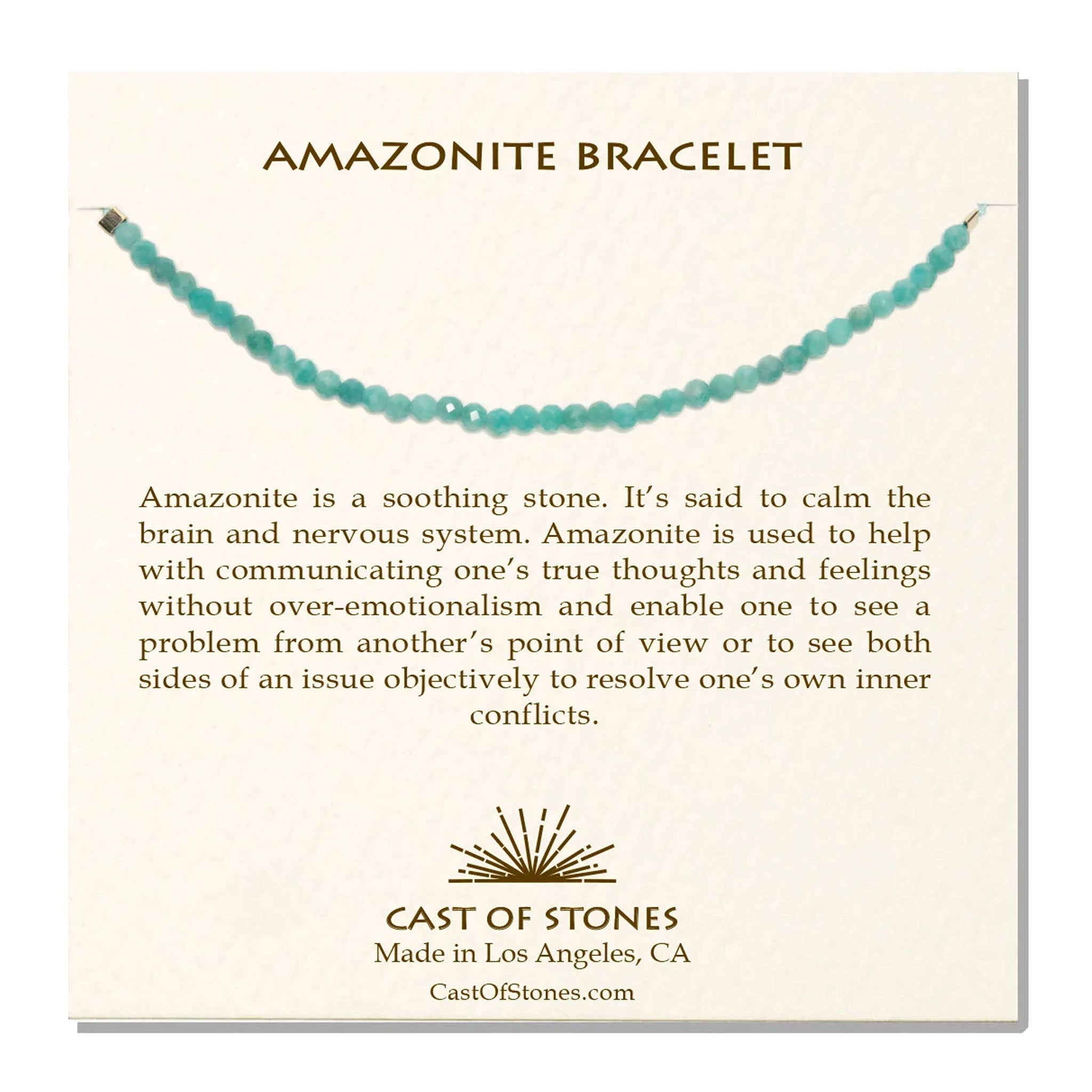 Cast-of-Stones-Amazonite-Gemstone-Bracelet-with-Information-Card