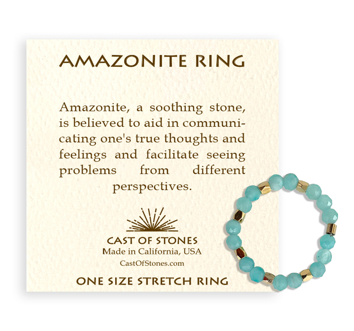 Amazonite Gemstone Ring | Cast of Stones