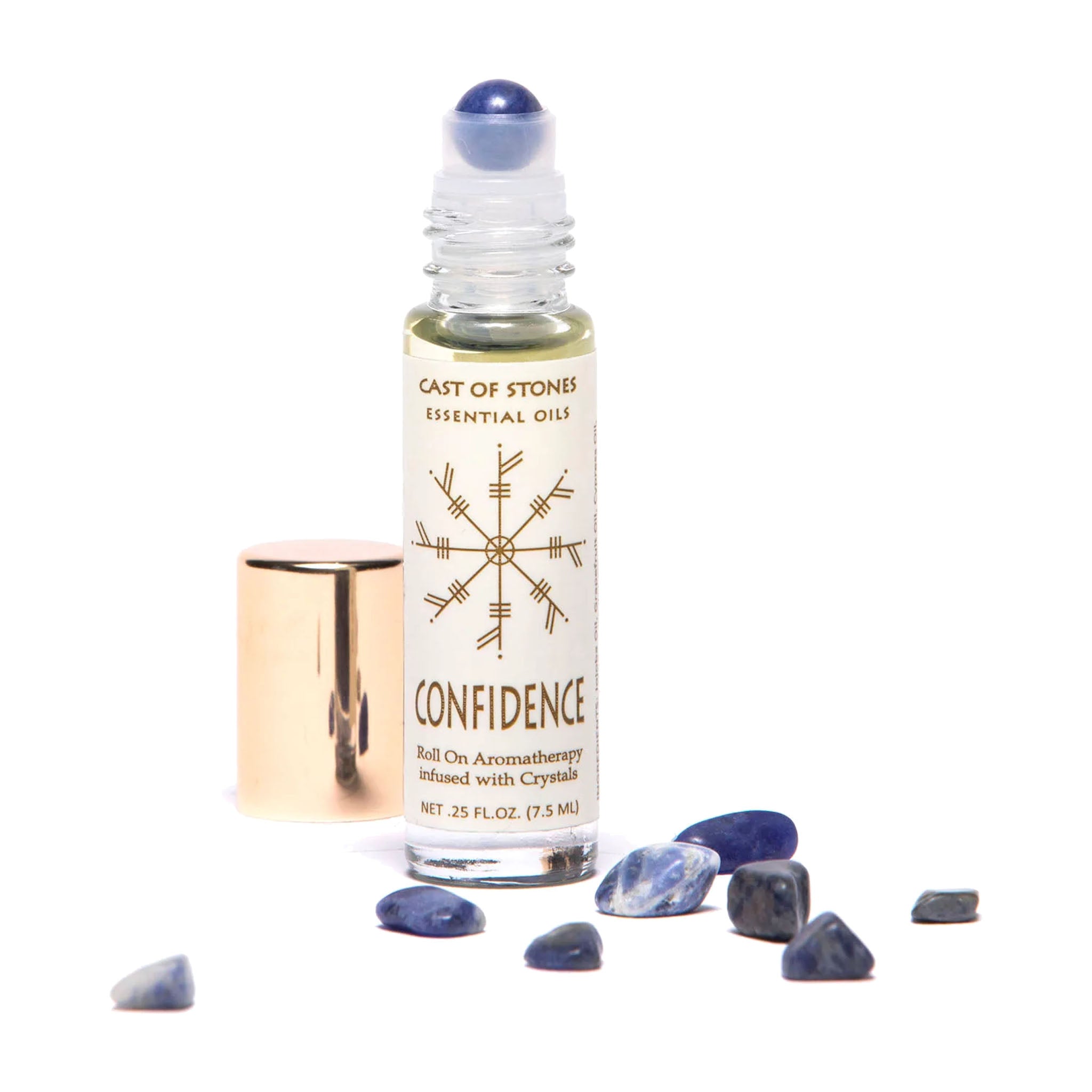 Confidence Roll-On - Essential Oil Aromatherapy with Sodalite Crystals