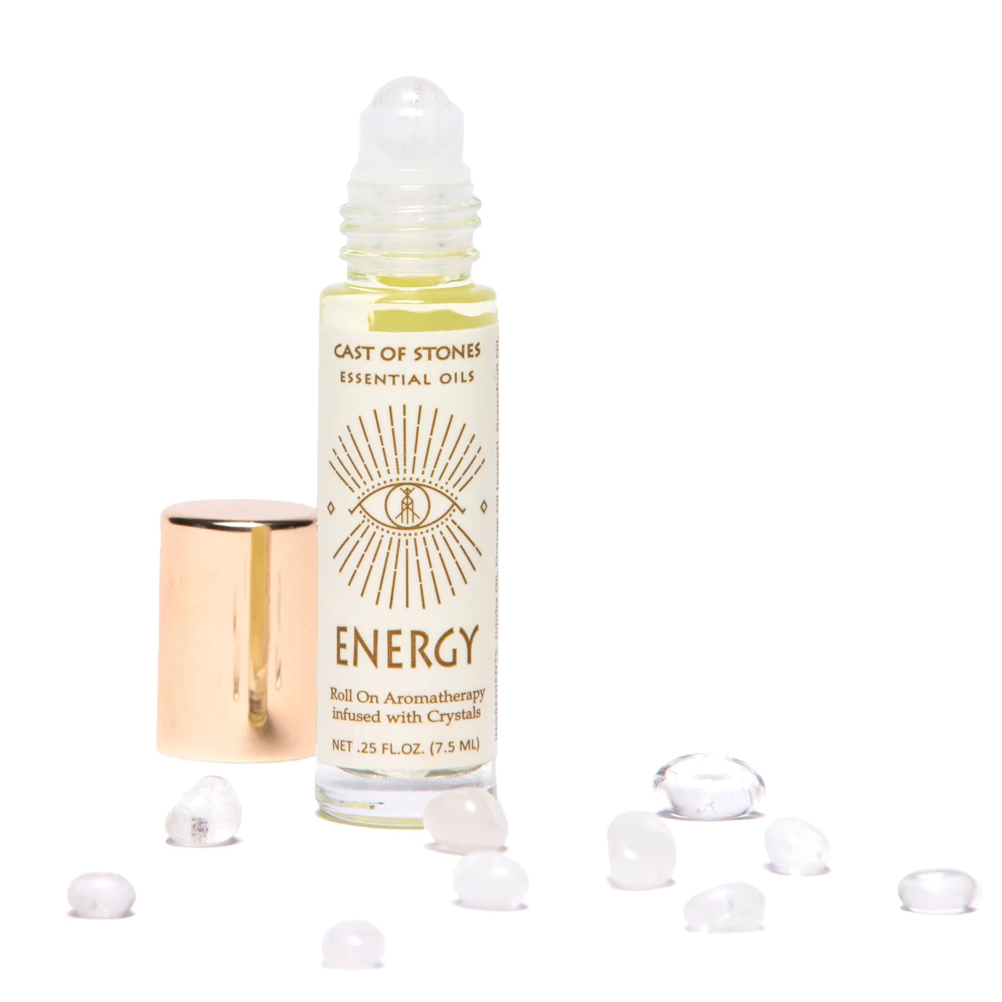 Energy Roll-On - Essential Oil Aromatherapy with Quartz Crystals