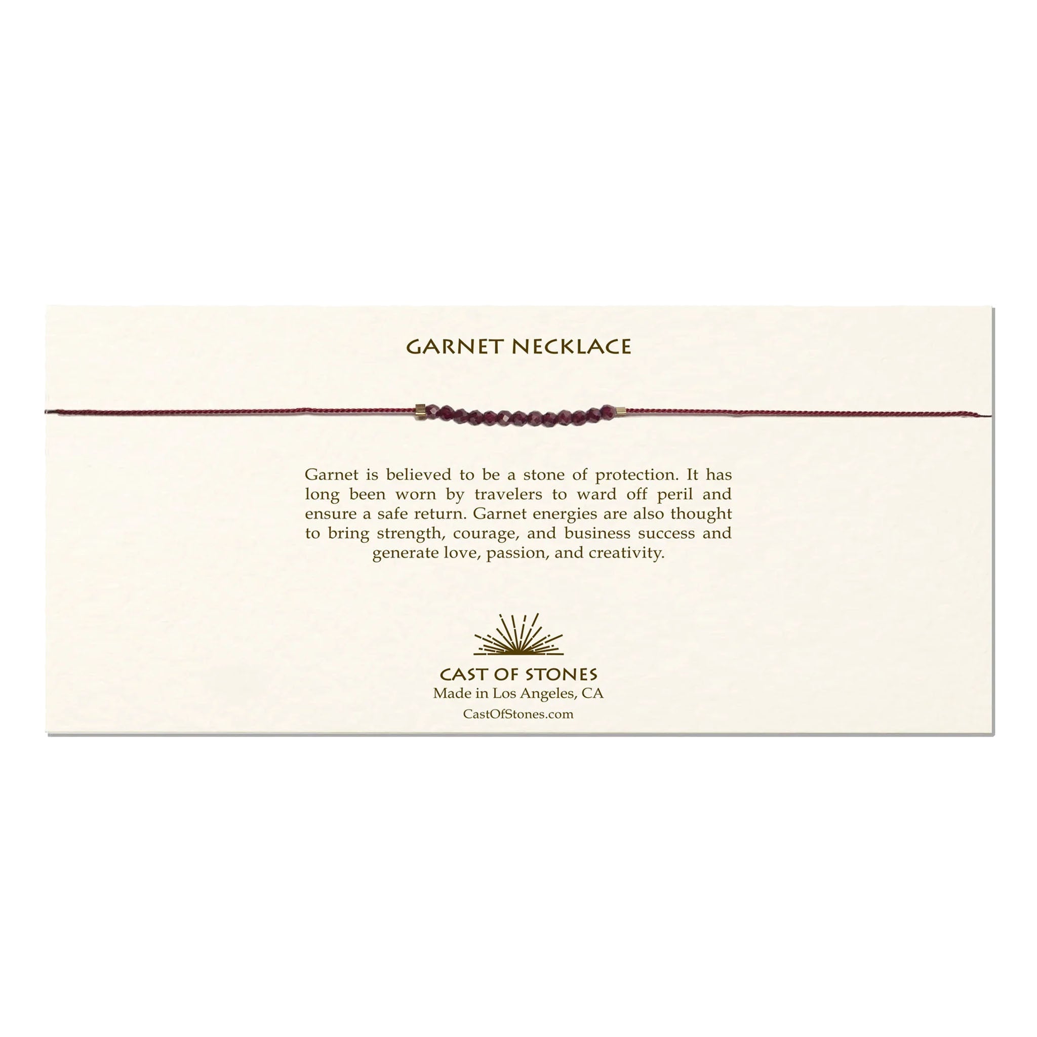 Garnet Gemstone Necklace