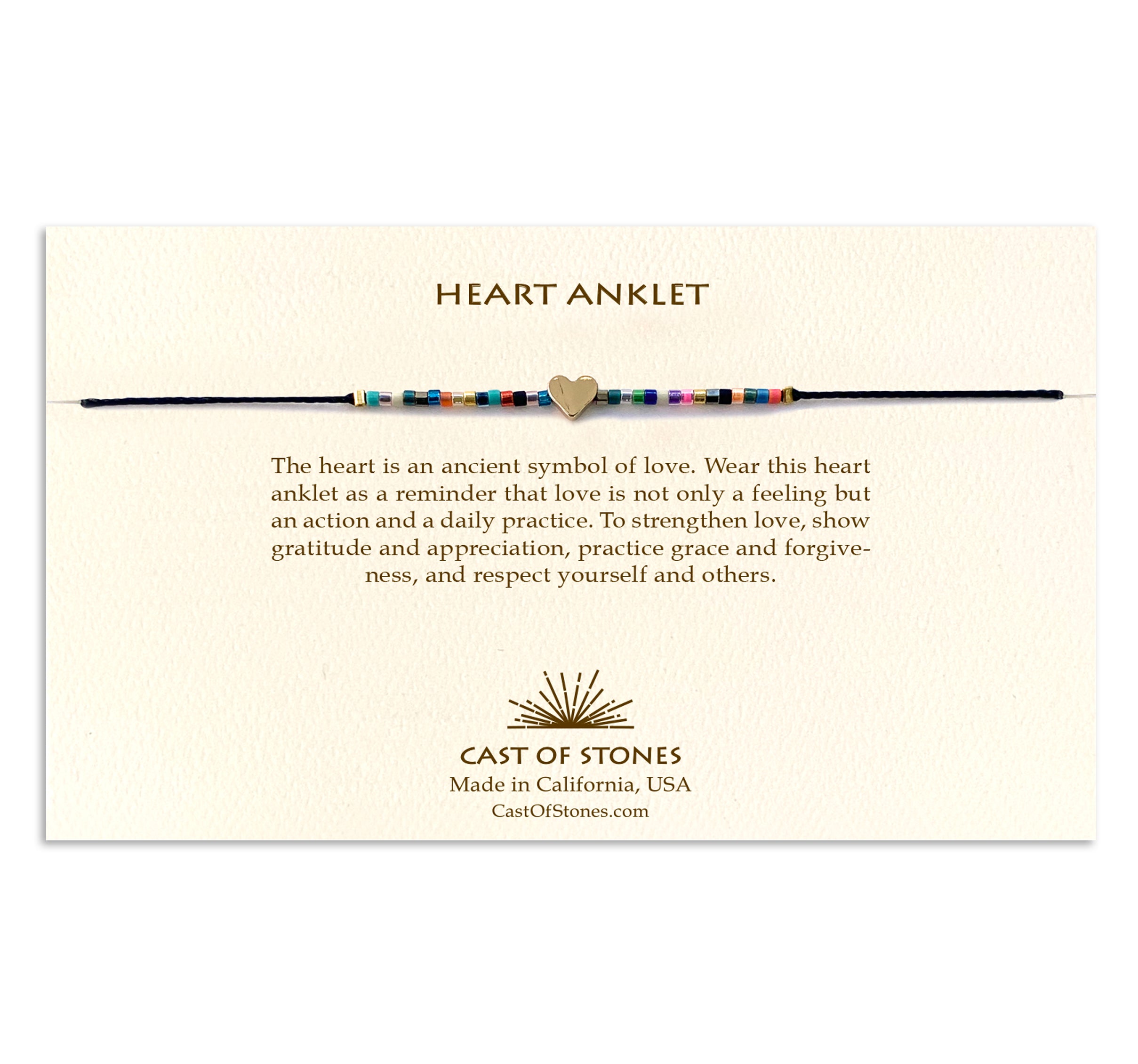 Heart Anklet - Bright
