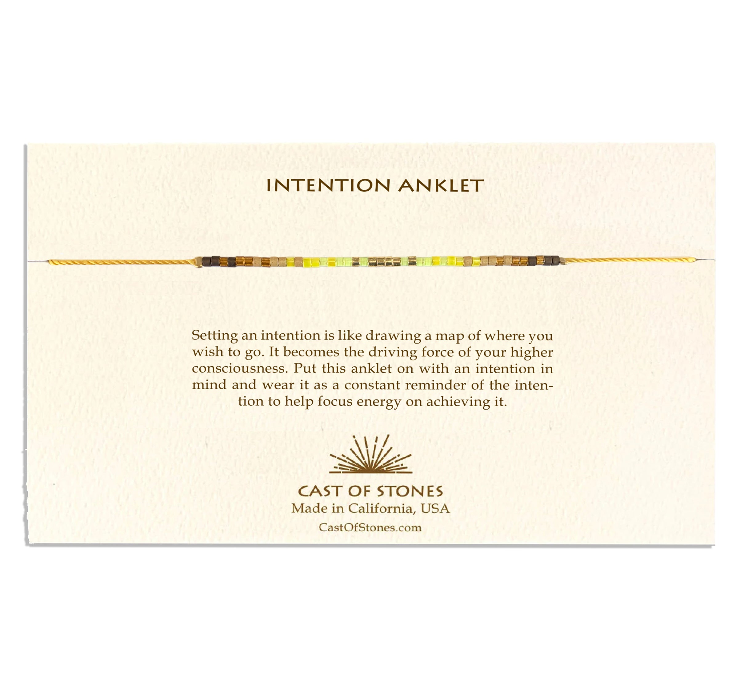 Intention Anklet - Radiant Yellow