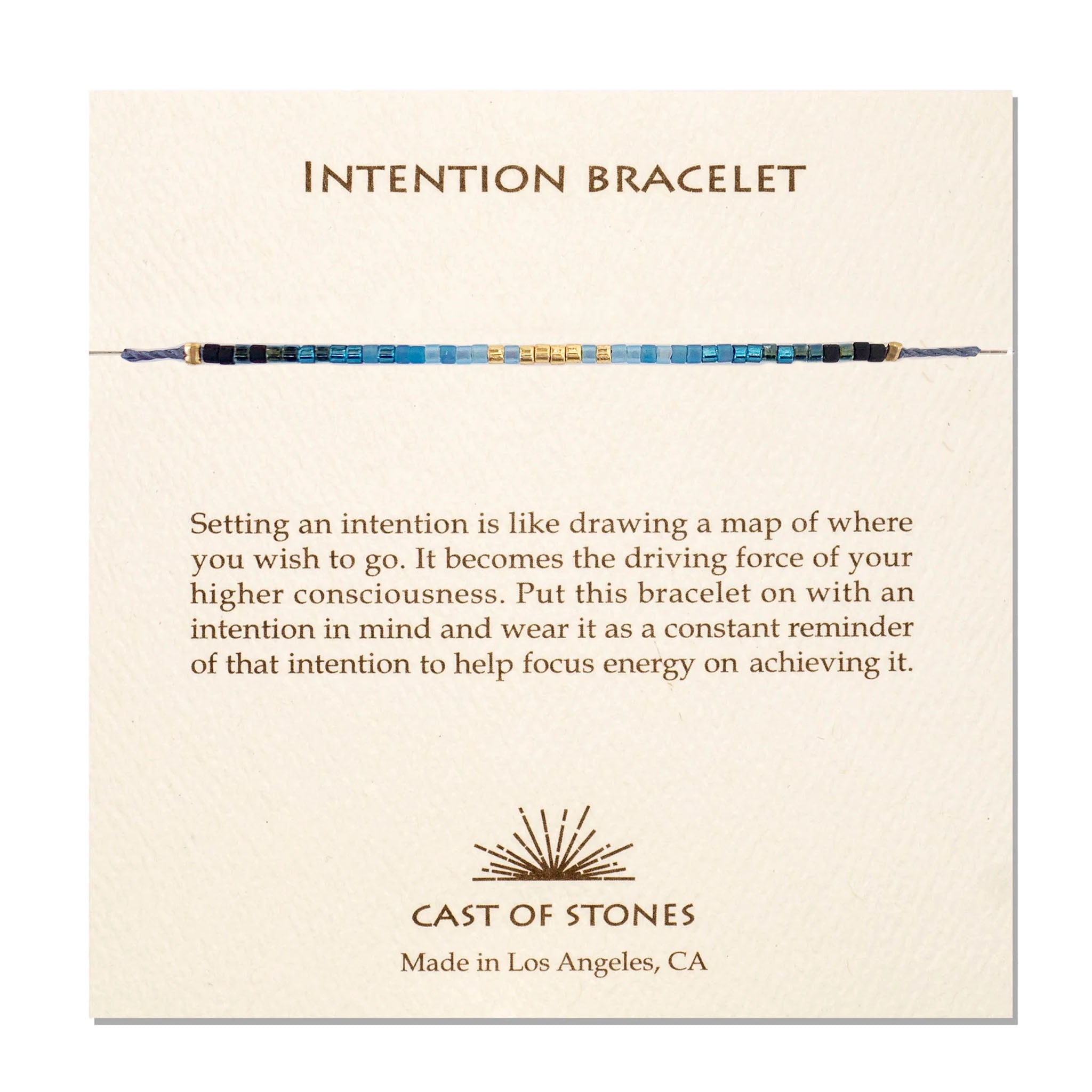 Intention Bracelet - Radiant Blue
