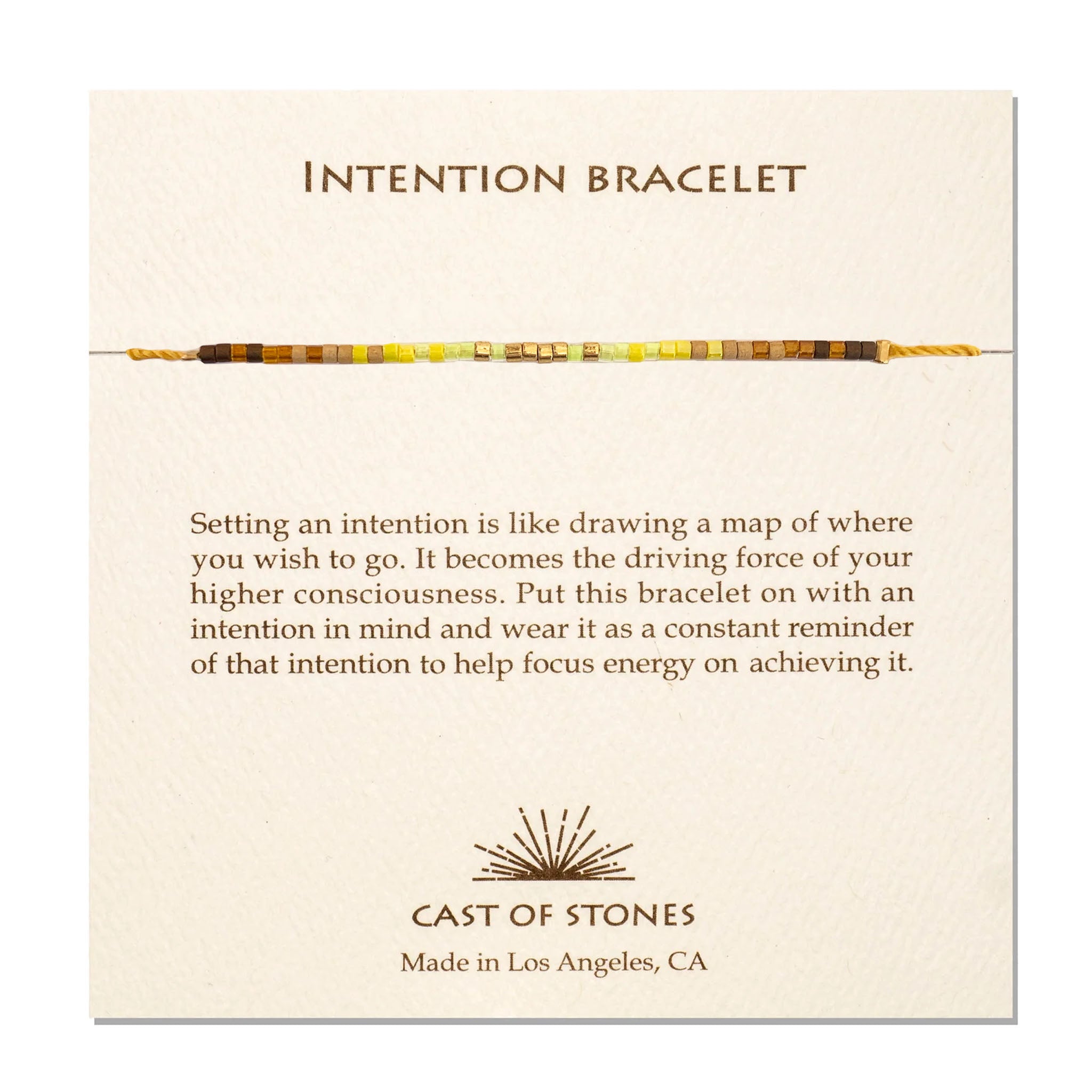 Cast-of-Stones-Intention-Bracelet-Radiant-Yellow-with-Information-Card