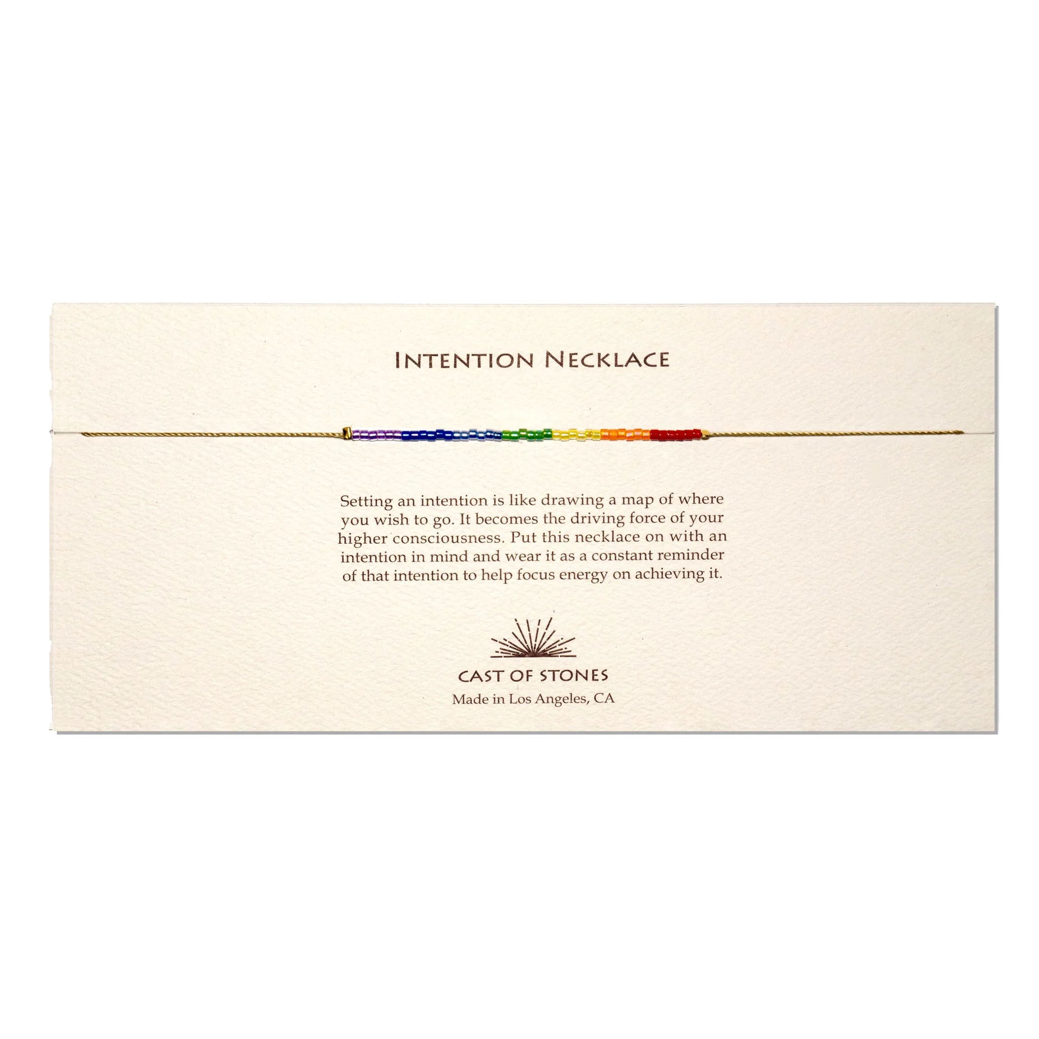 Intention Necklace - Chakra Rainbow