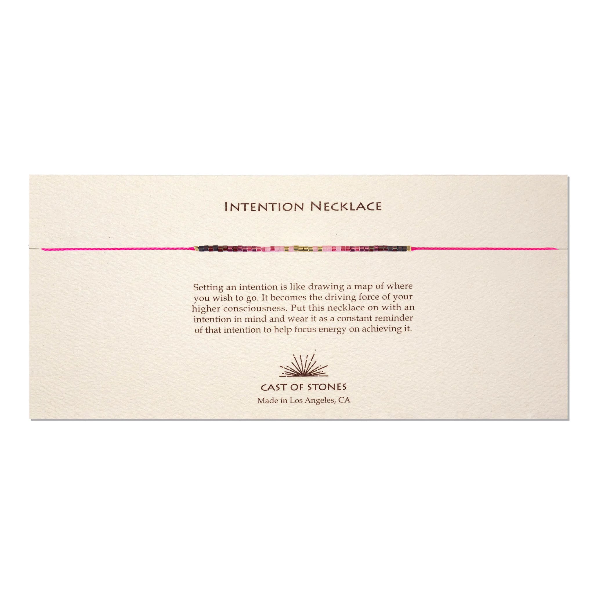 Intention Necklace - Radiant Pink