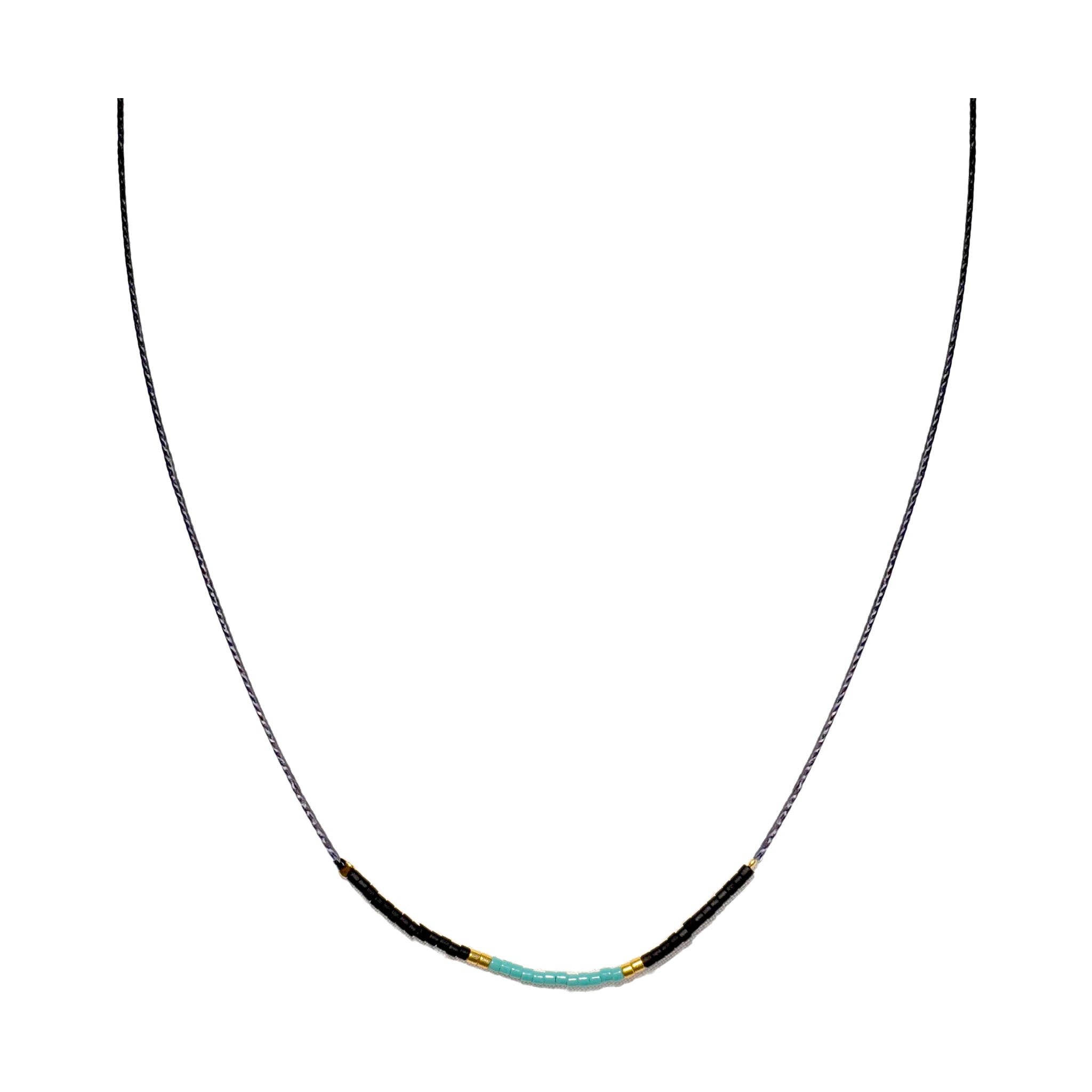 Intention Necklace - Turquoise/Black