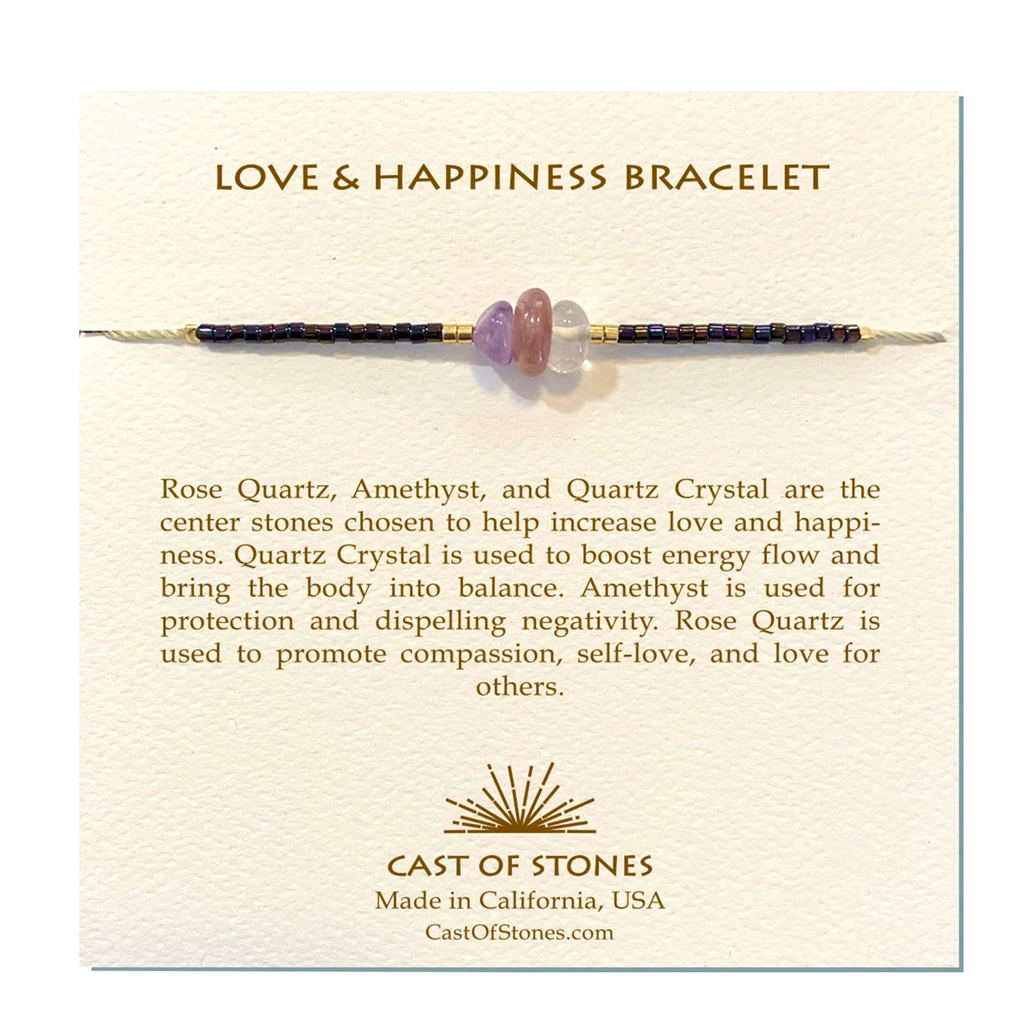 Love & Happiness Gemstone Bracelet