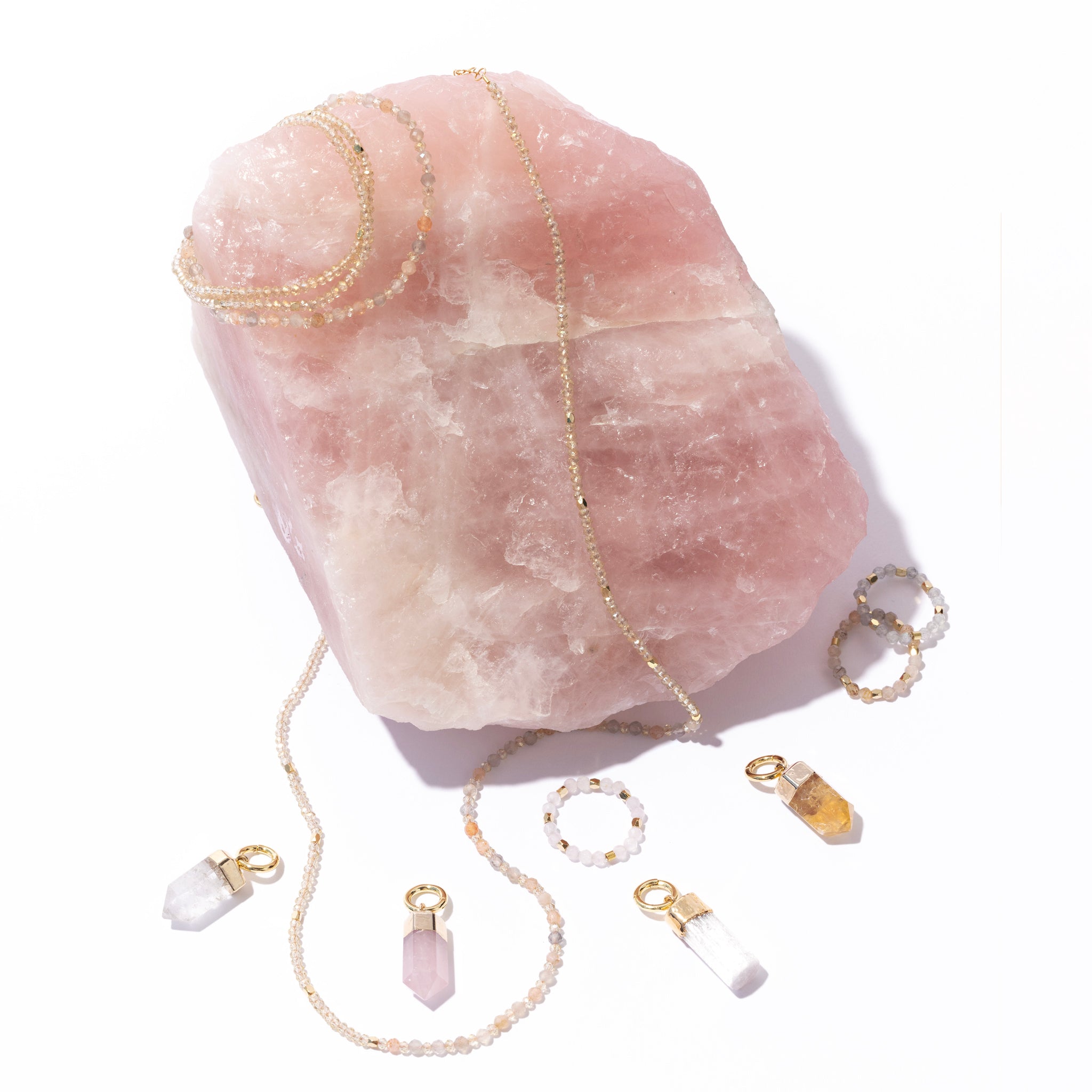 Rose Quartz Gemstone Ring