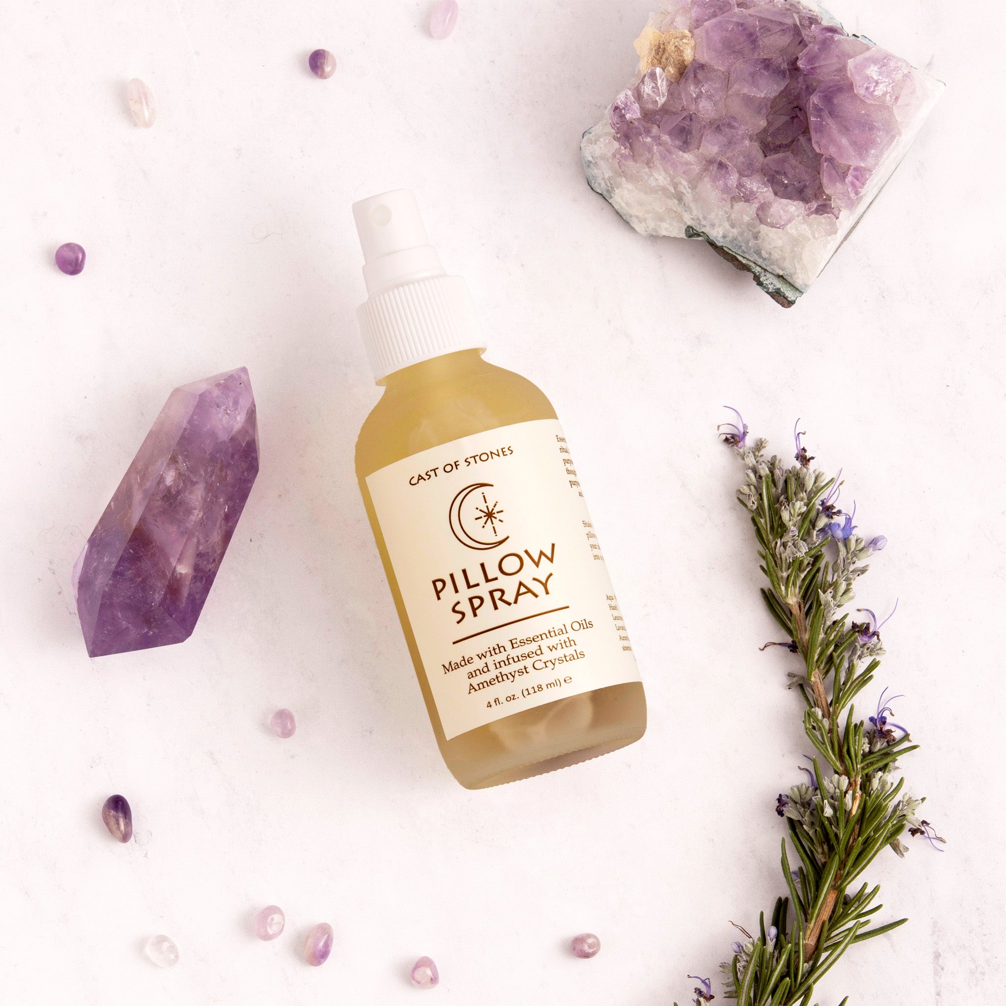 Pillow Spray with Amethyst Crystals