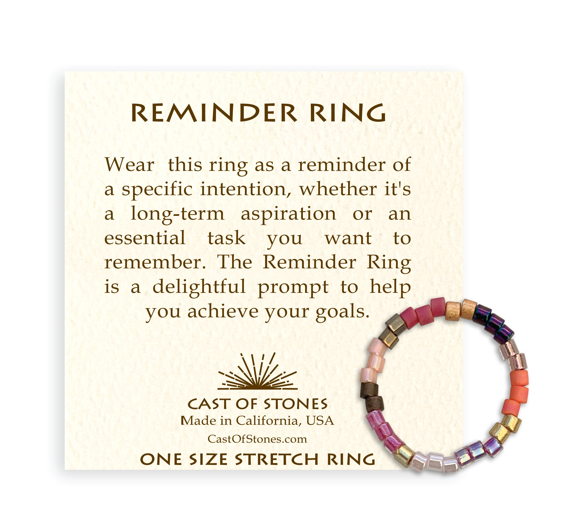 Reminder Ring - Red Multi