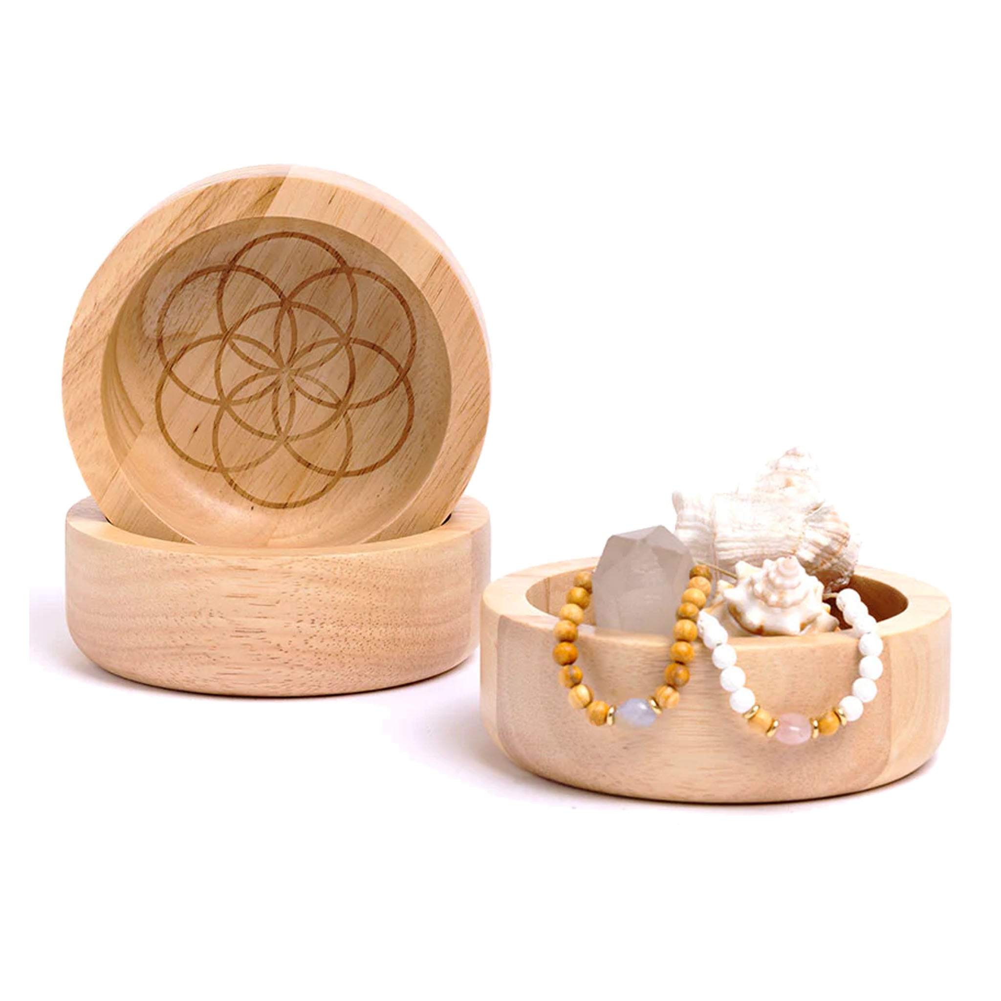 Seed of Life Bowl - Rubberwood