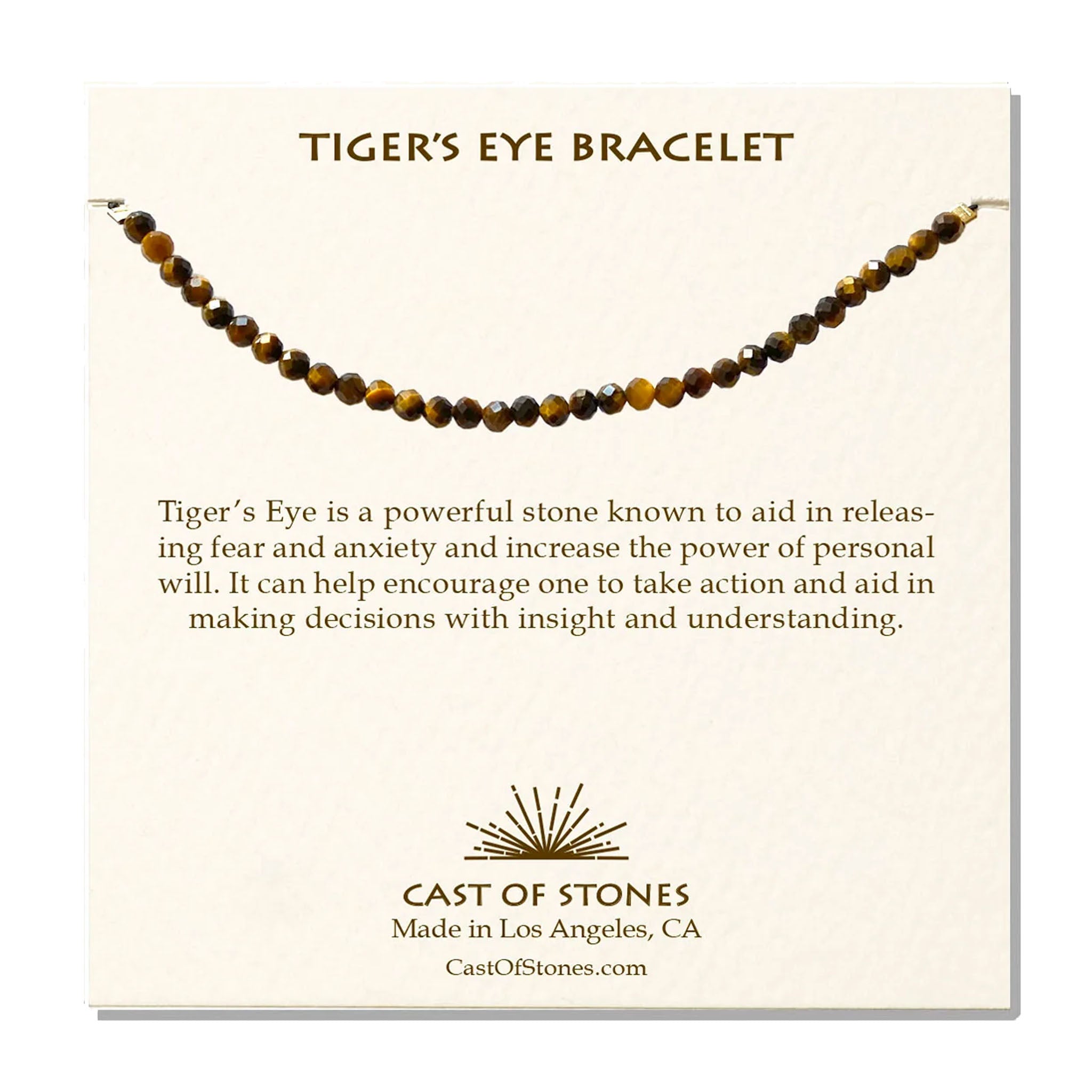 Tiger's Eye Gemstone Bracelet