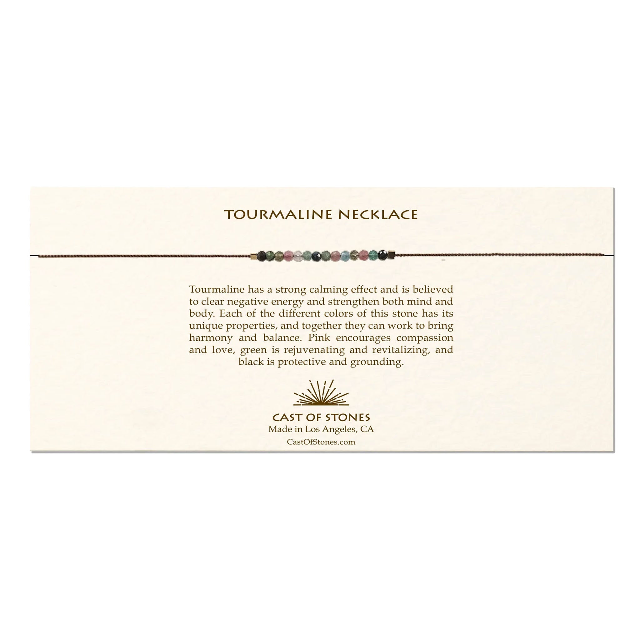 Tourmaline Gemstone Necklace