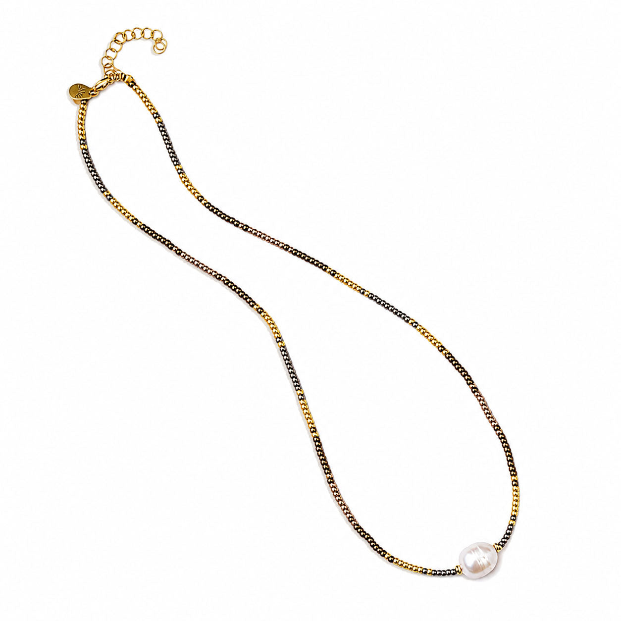 Wisdom & Grace White Pearl Necklace