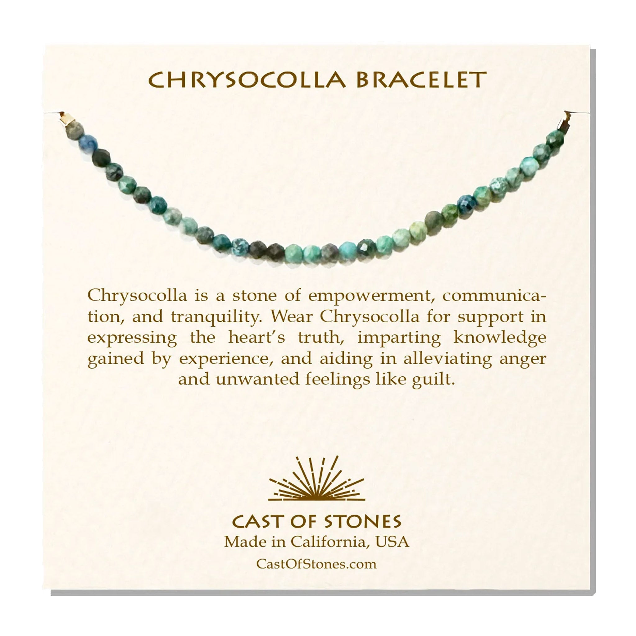 Chrysocolla Gemstone Bracelet