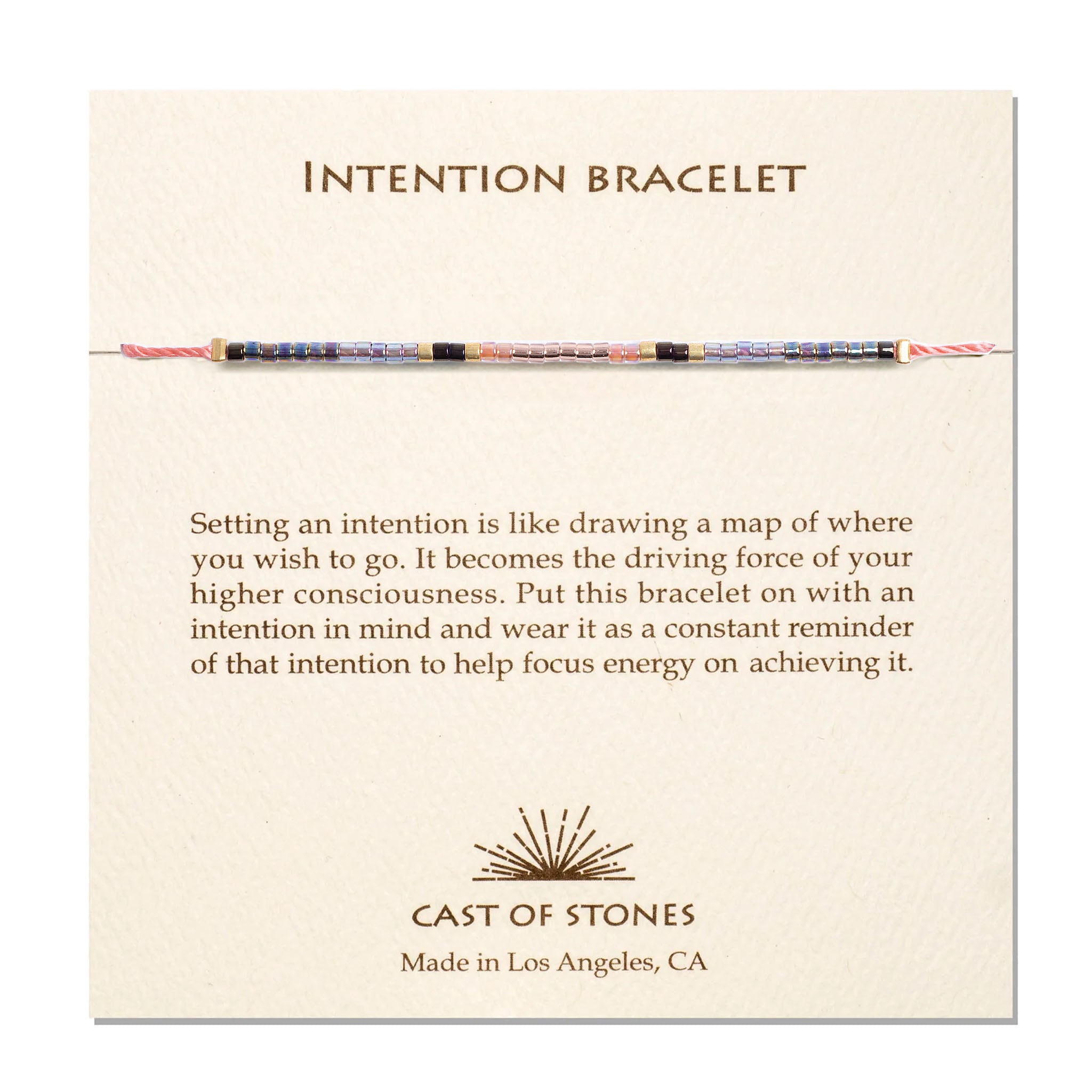 Intention Bracelet - Pink Champagne