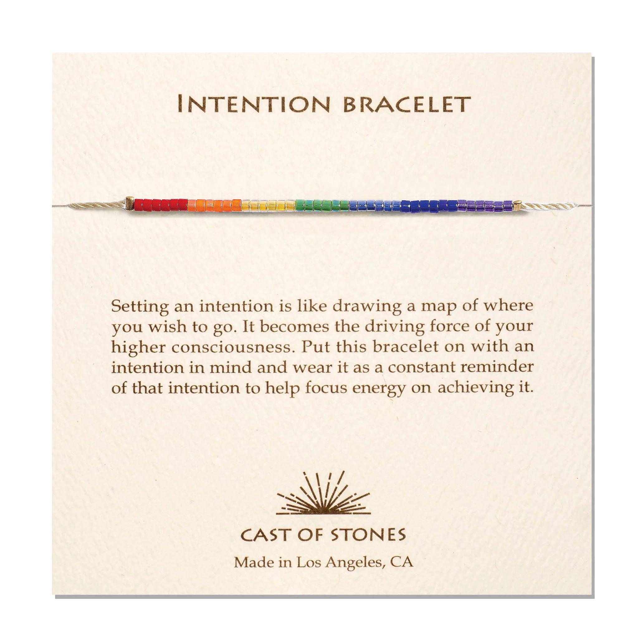 Intention Bracelet - Chakra Rainbow