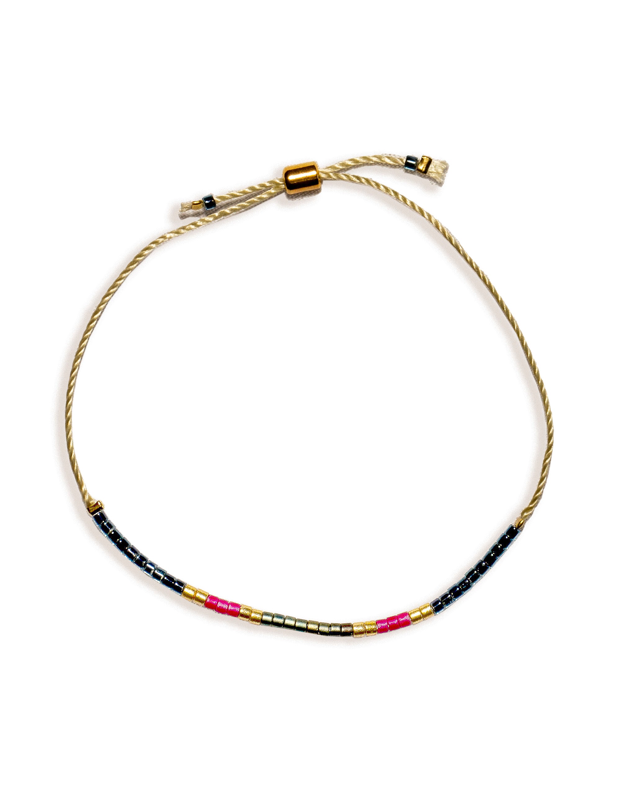 Intention Bracelet - Night/Patina/Red