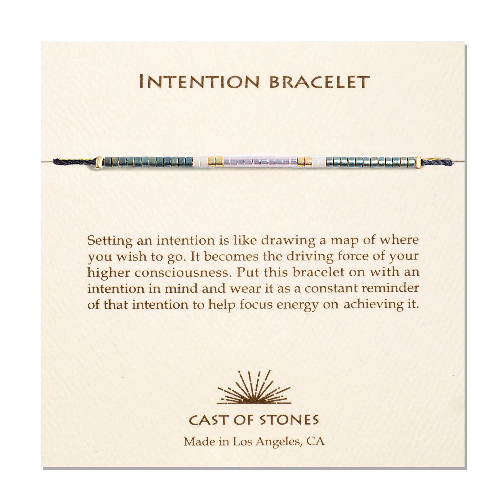 Intention Bracelet - Patina/Pink