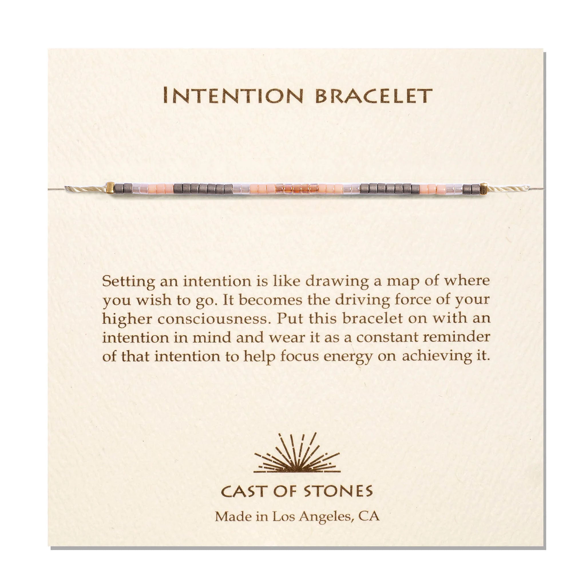 Intention Bracelet - Rose Pink