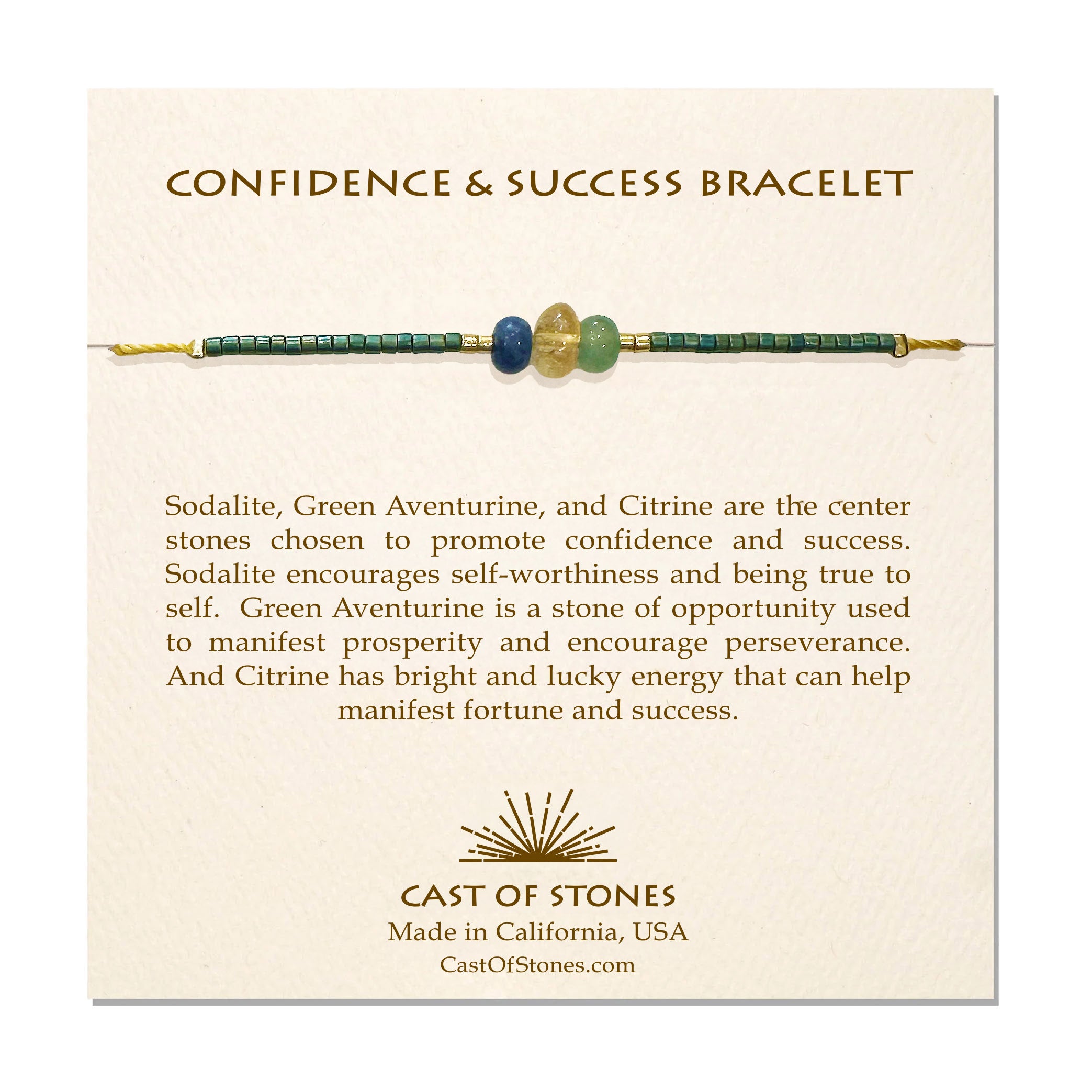 Confidence & Success Gemstone Bracelet