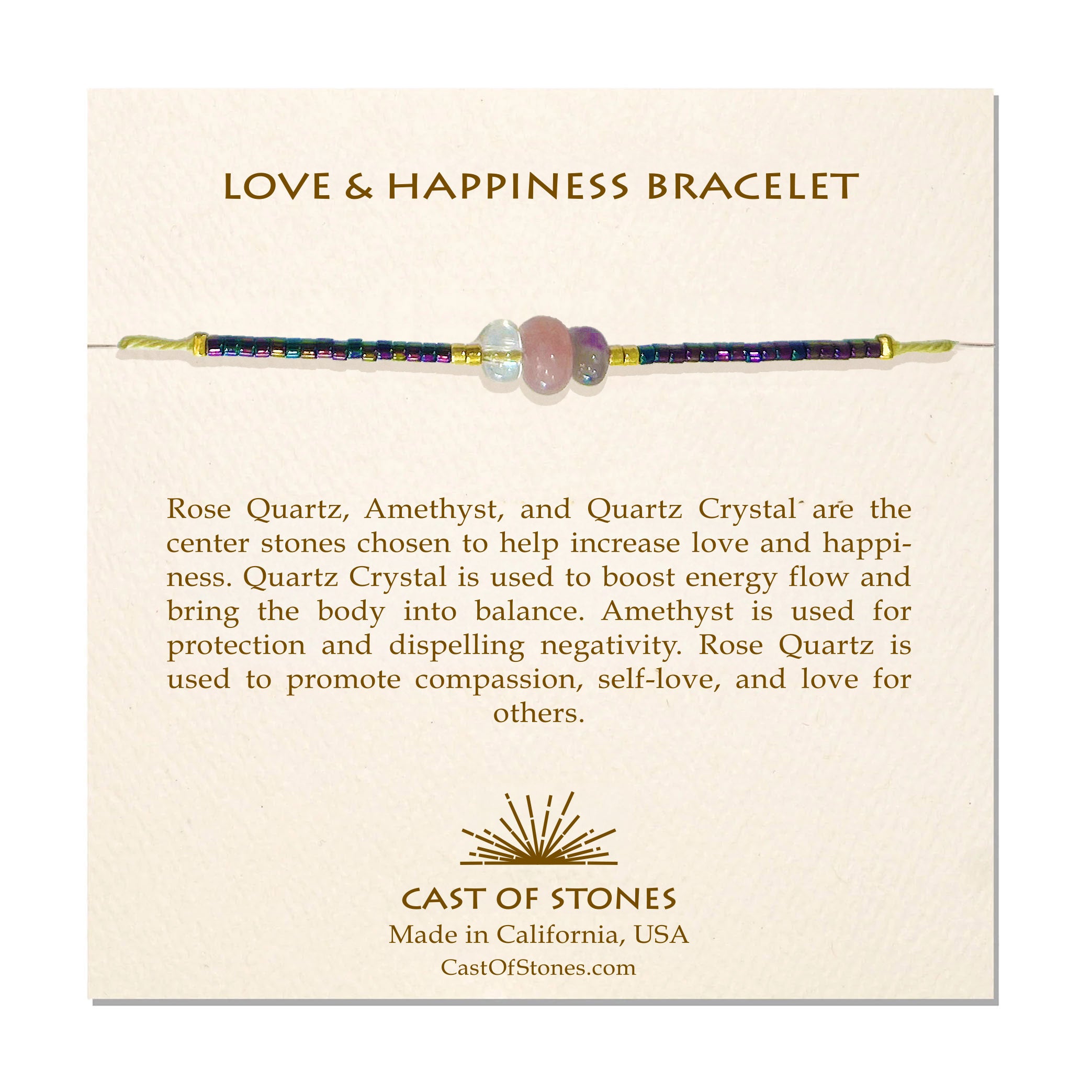 Love & Happiness Gemstone Bracelet
