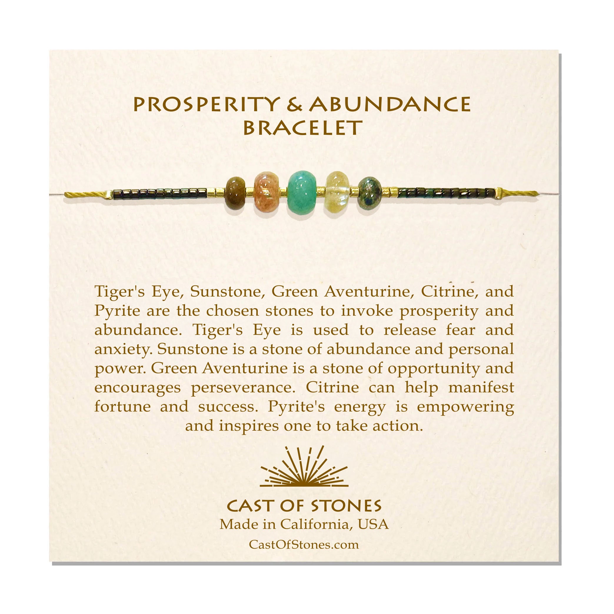 Prosperity & Abundance Gemstone Bracelet