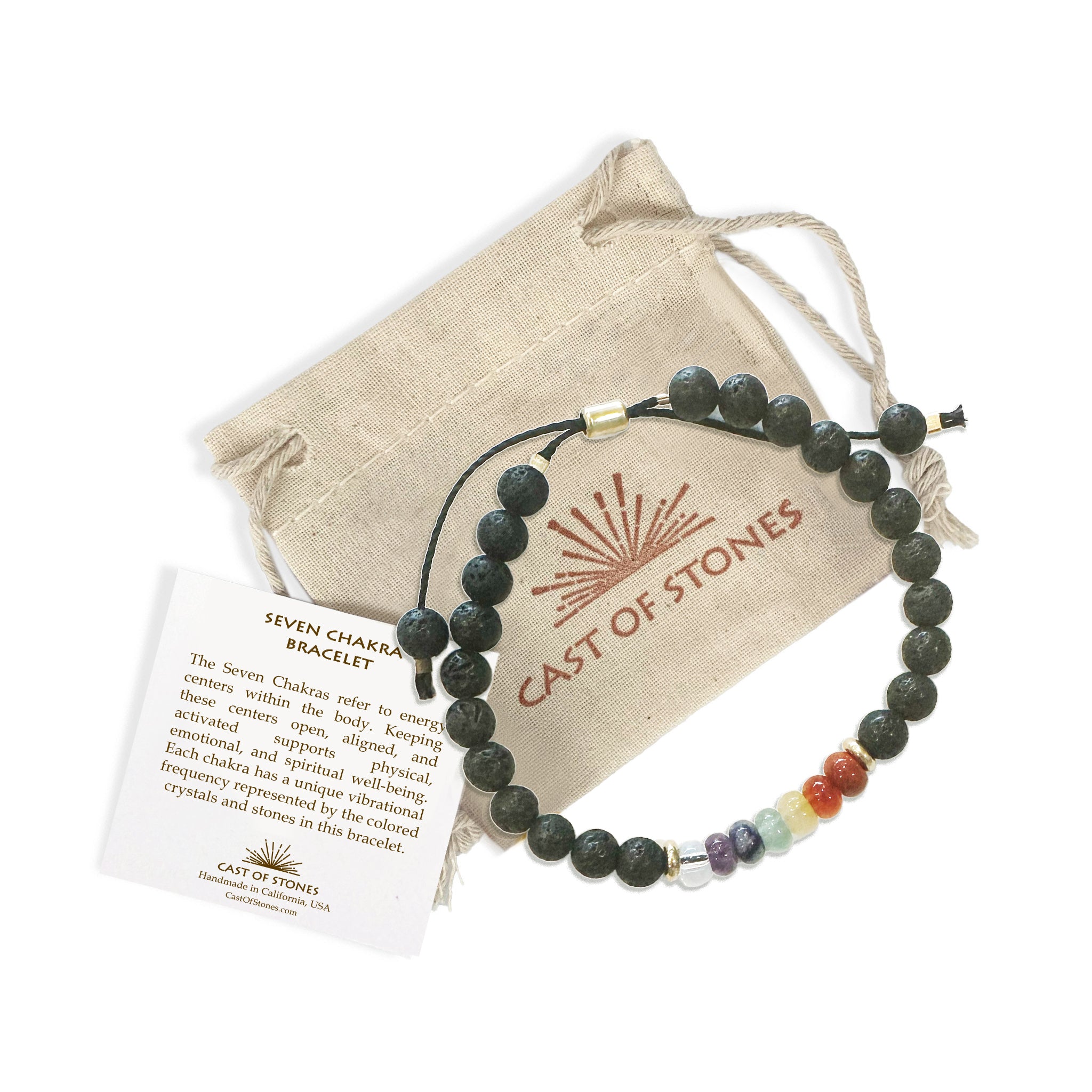 mens seven chakra bracelet