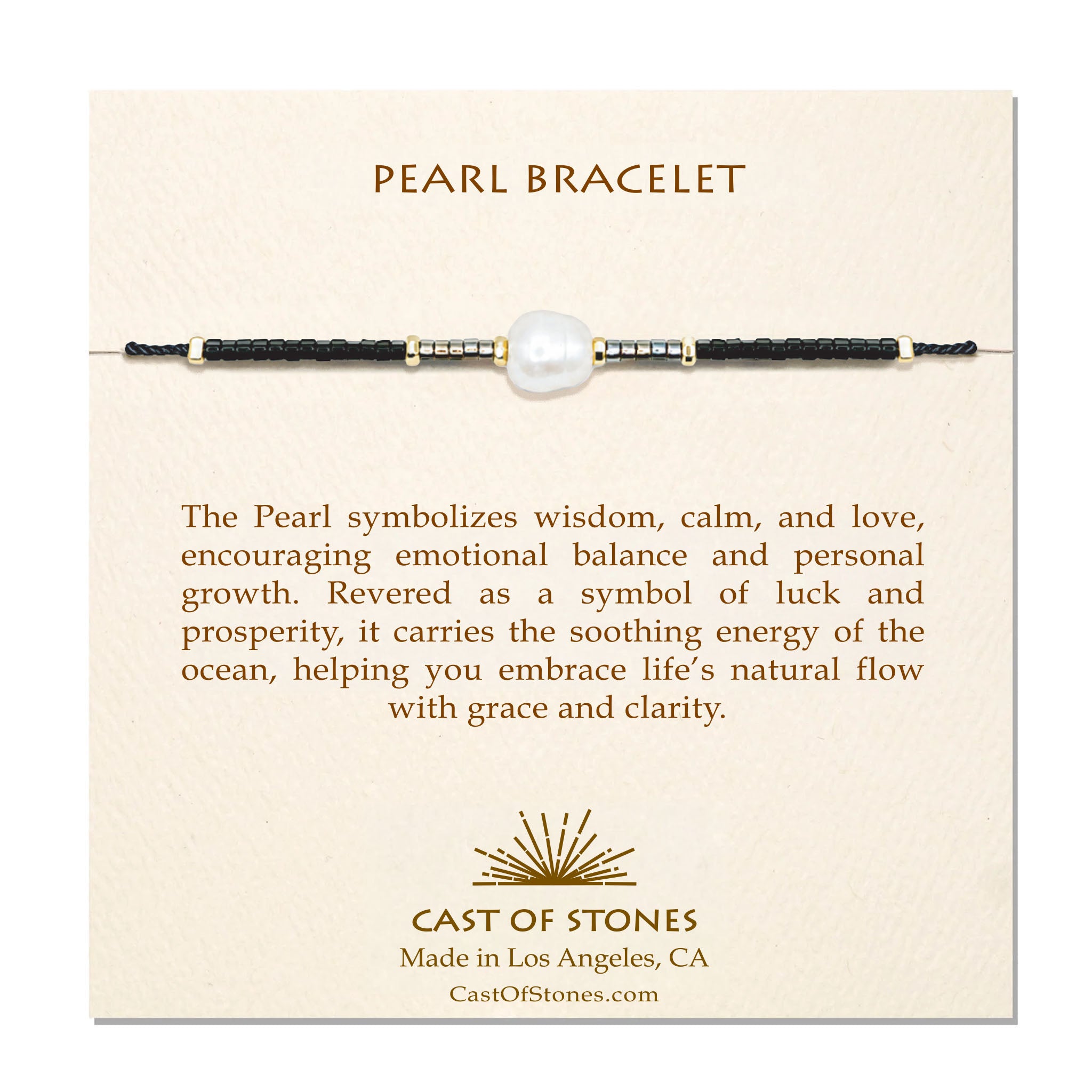 Pearl Bracelet - Dark Neutral