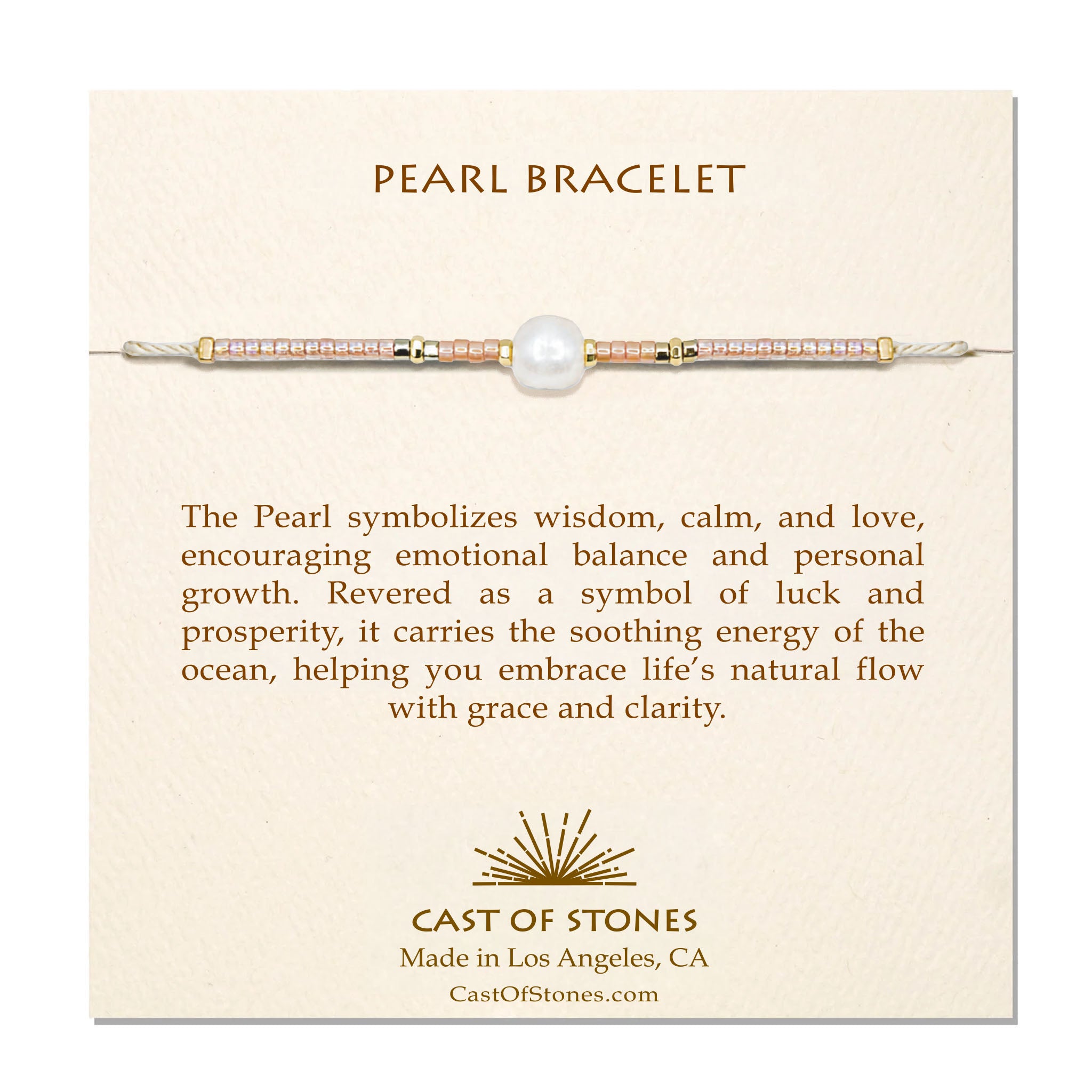 Pearl Bracelet - Shell Pink