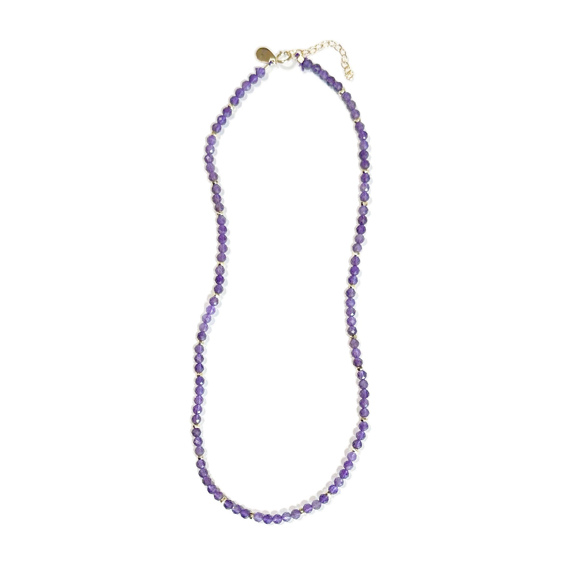 Amethyst Faceted Gemstone Necklace