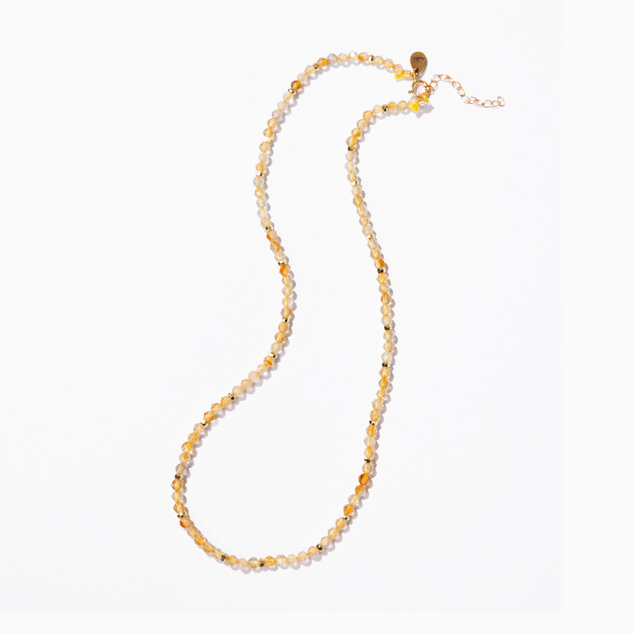Citrine Faceted Gemstone Necklace