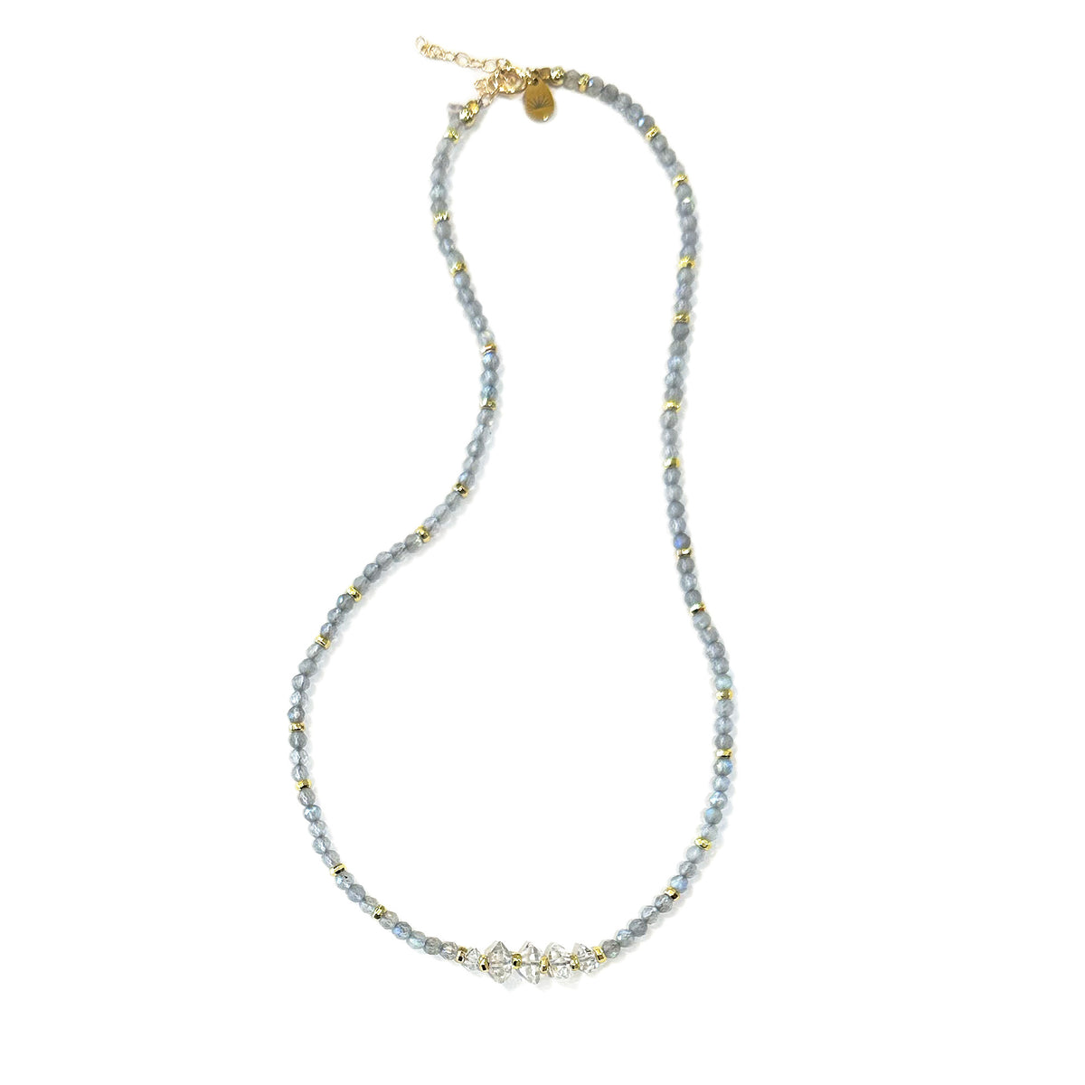 Herkimer Diamond and Labradorite Necklace