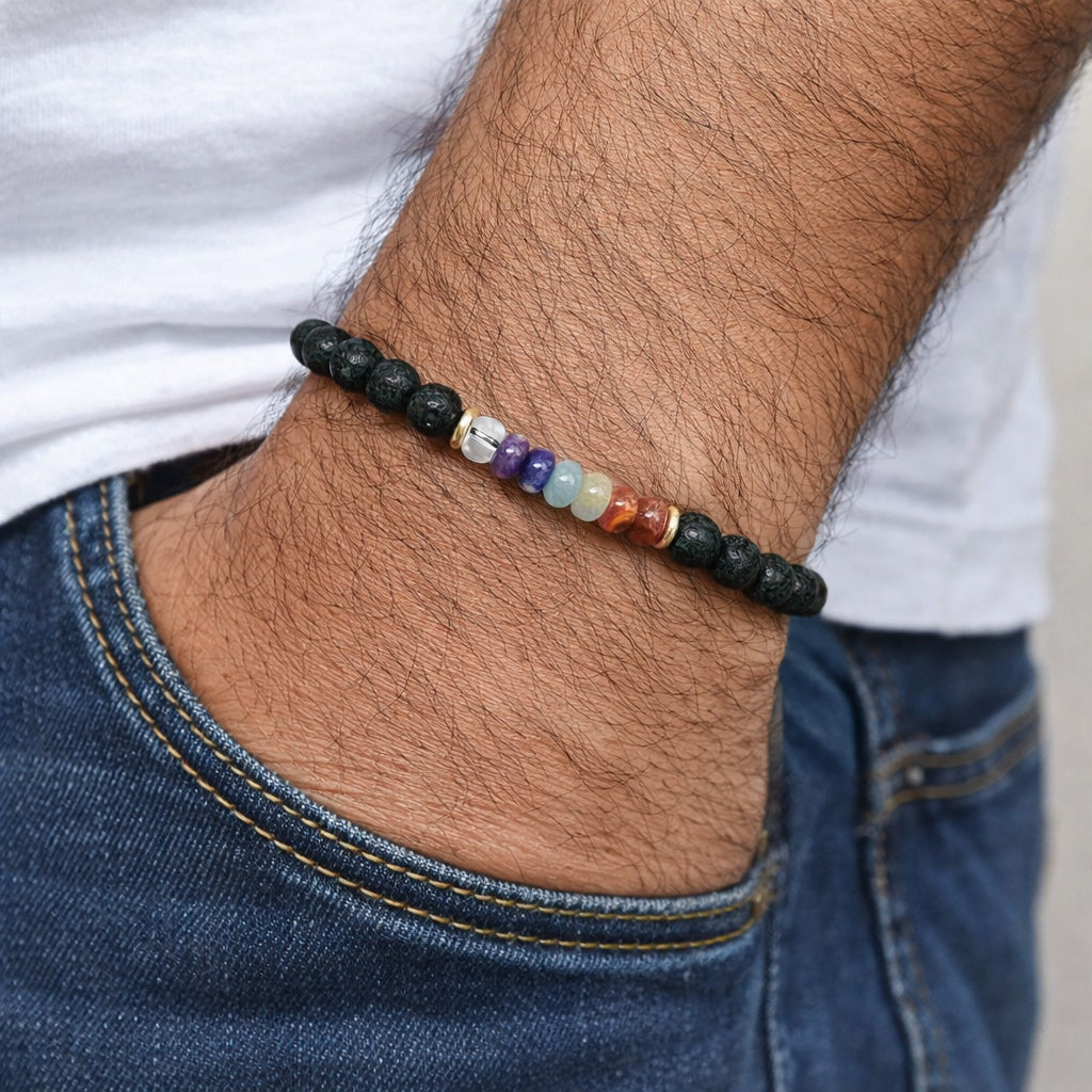 Men's Seven Chakras Bracelet