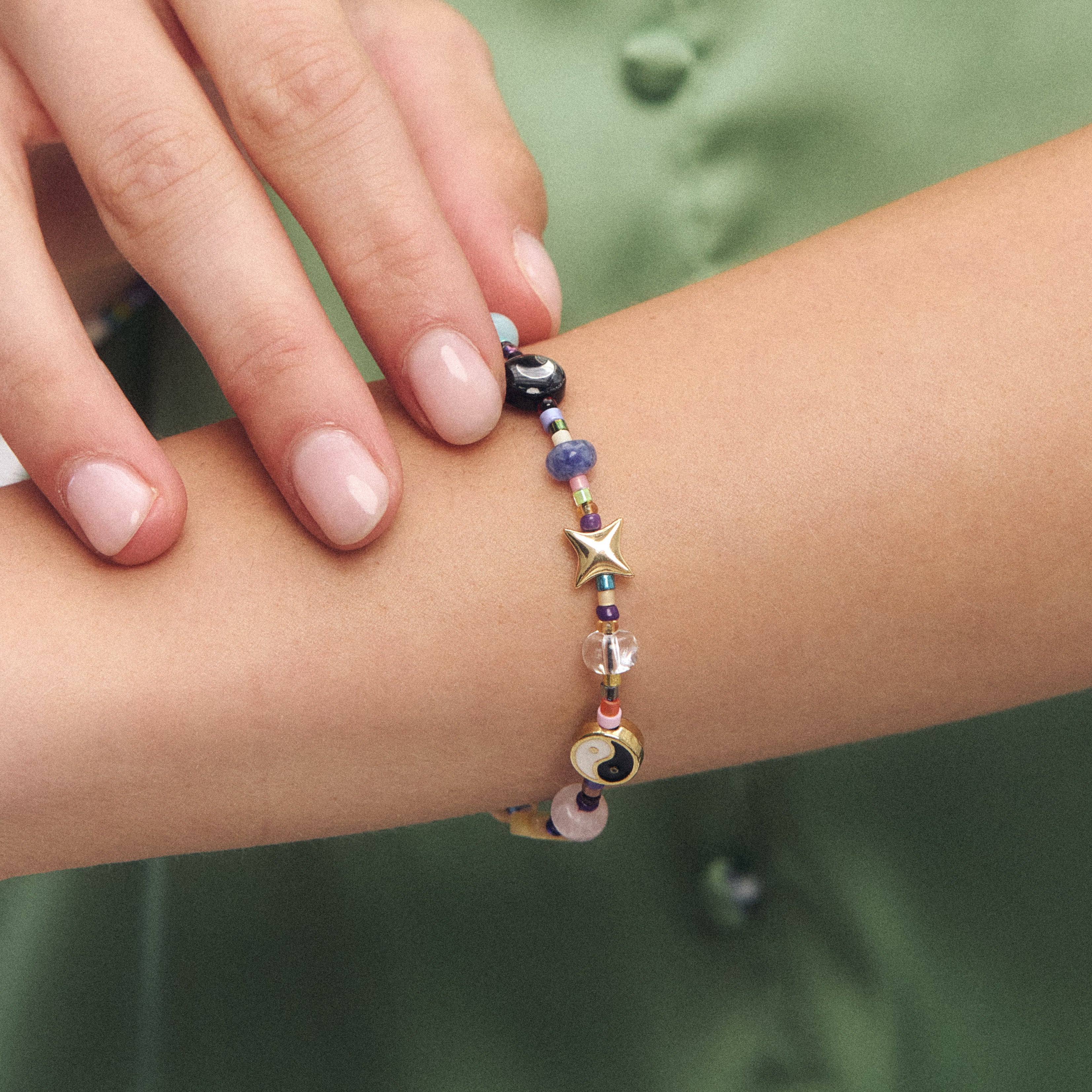 mystic bracelet on wrist