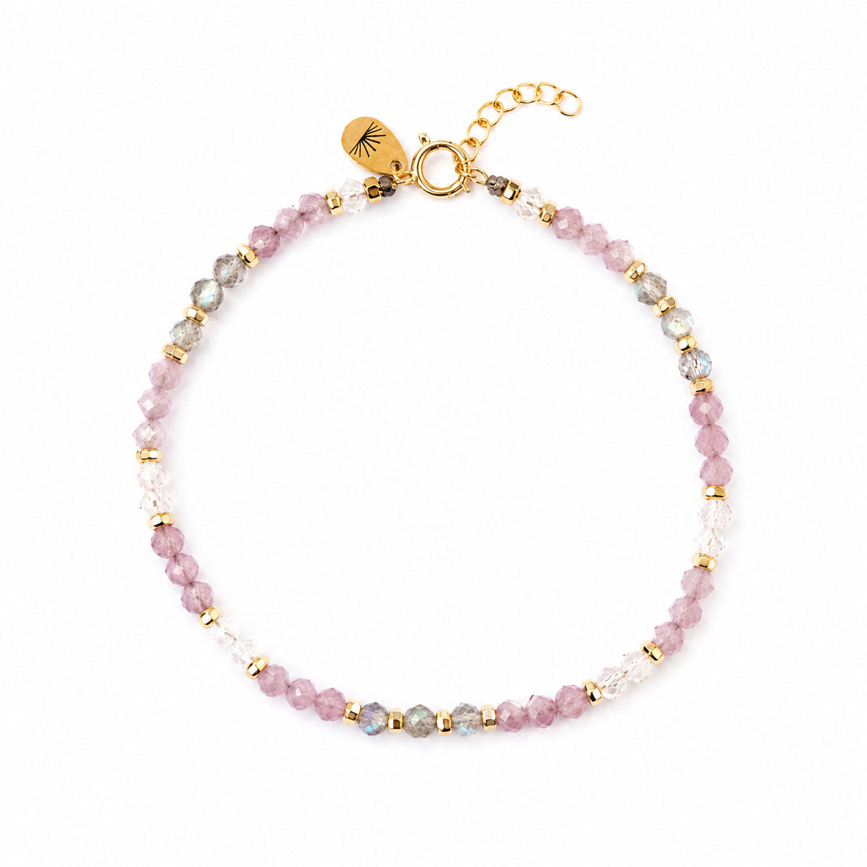 New Beginnings Faceted Gemstone Bracelet in Drawer Gift Box