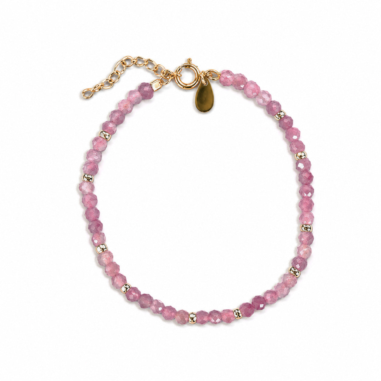October Birthstone Bracelet - Pink Tourmaline
