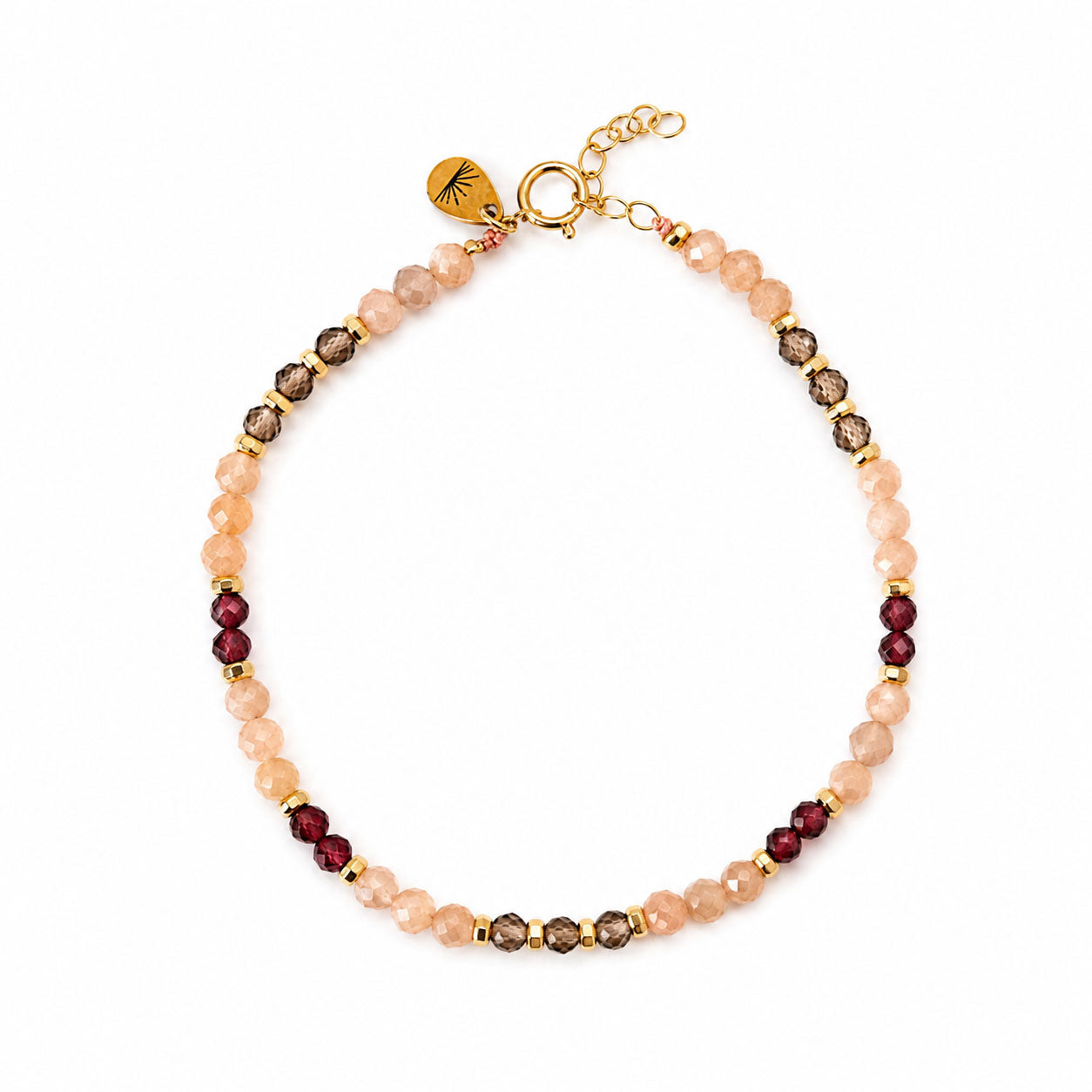 Safe Journey Faceted Gemstone Bracelet in Drawer Gift Box