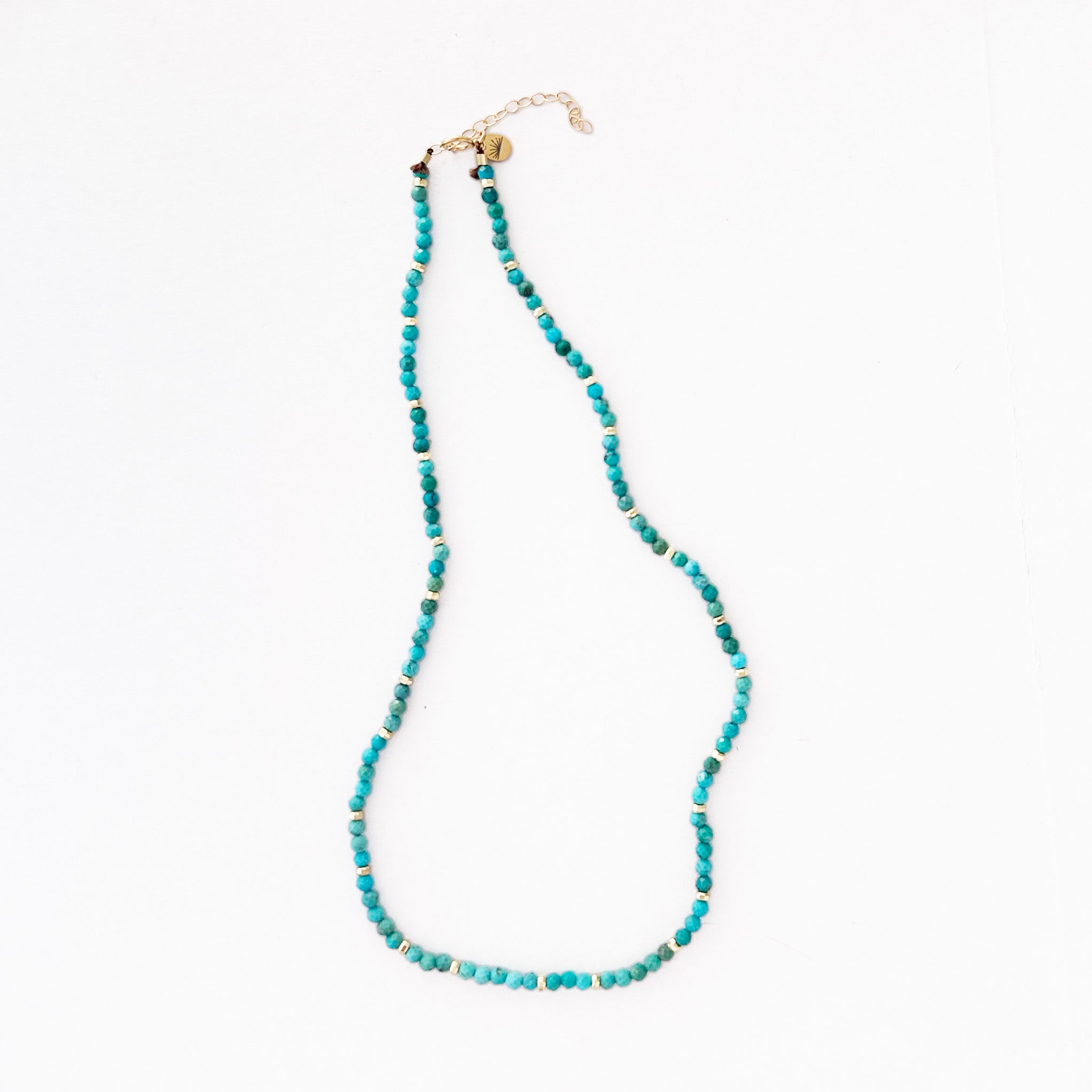 Turquoise Faceted Gemstone Necklace